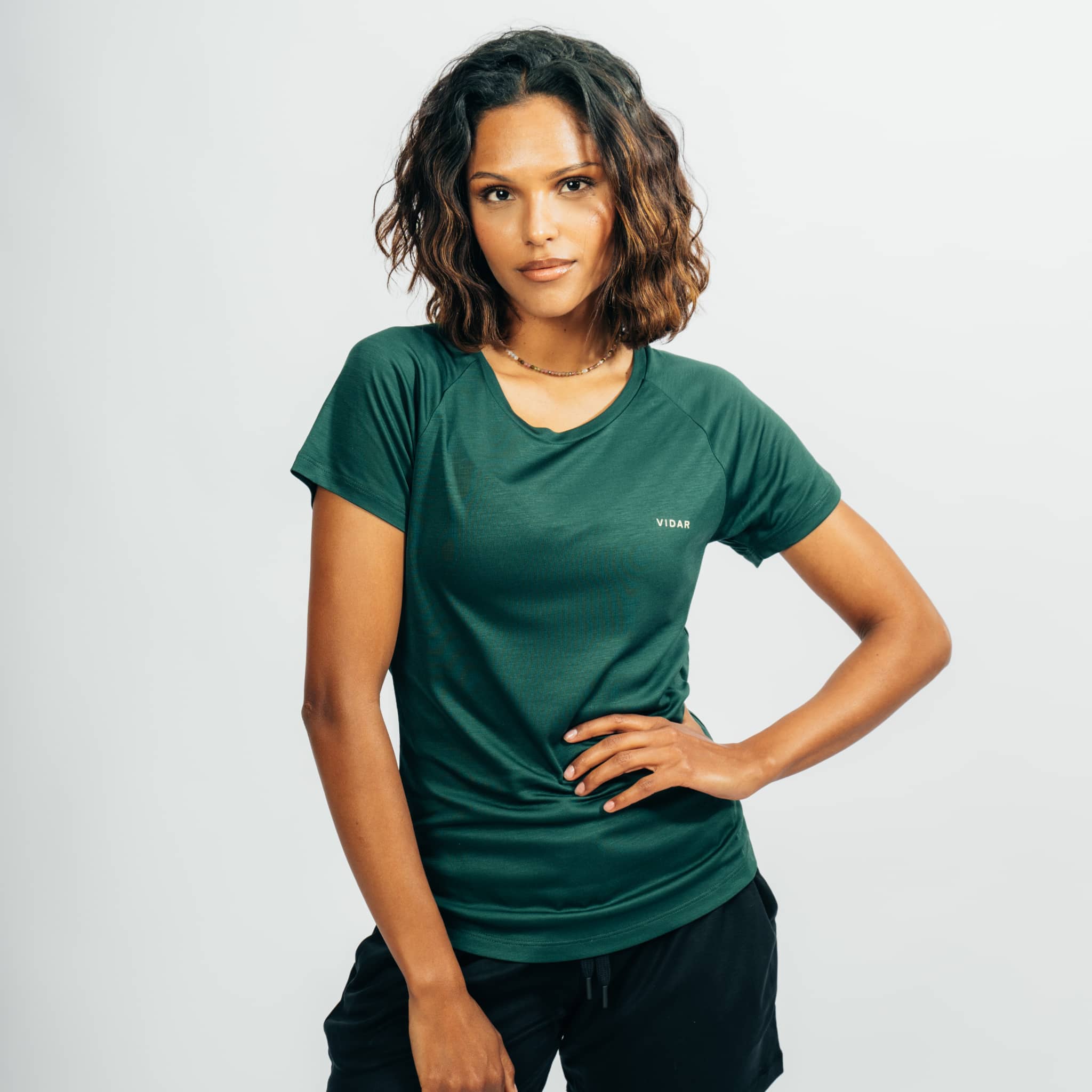 POSEIDA | Women Sport Shirt aus SEACELL - dunkelgrün