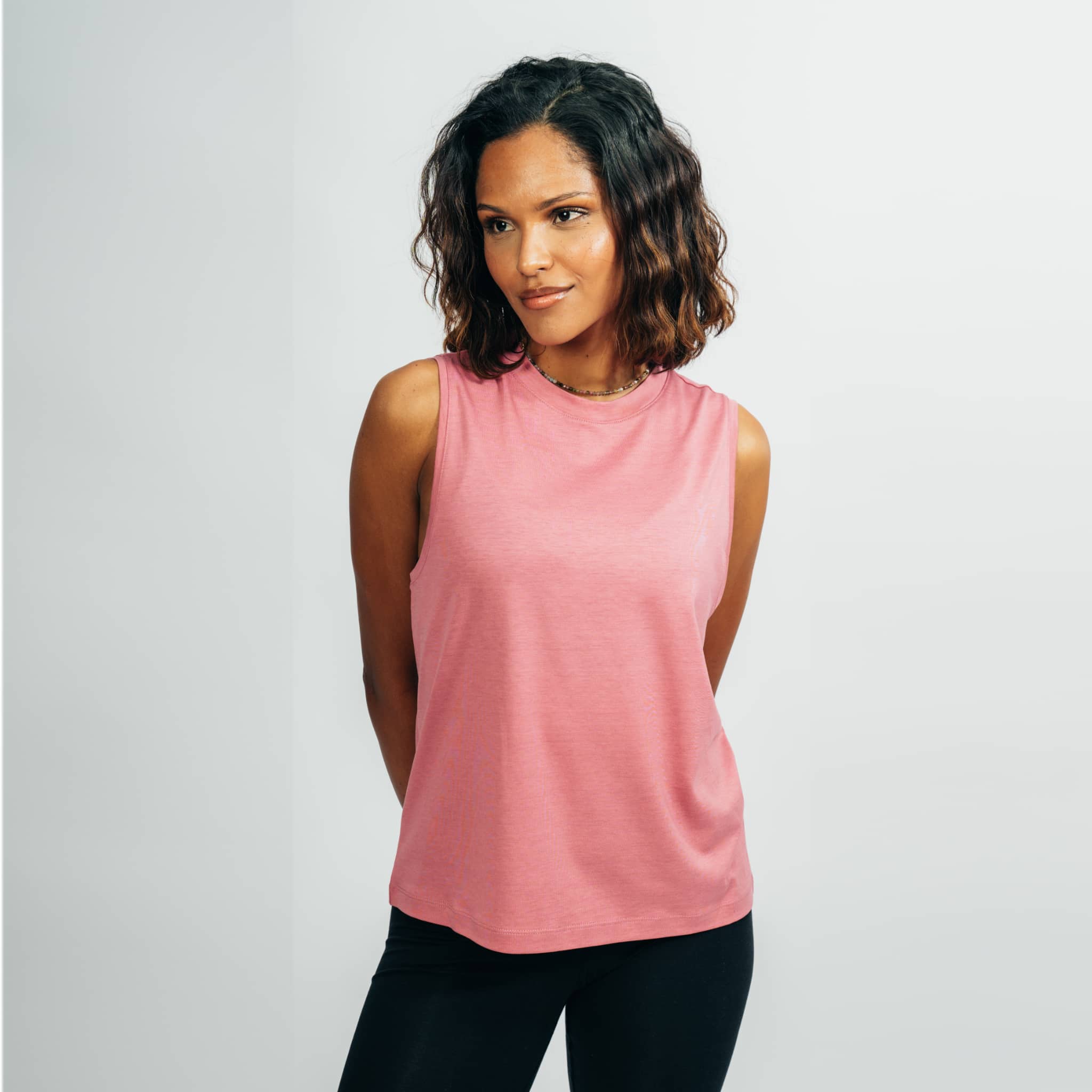 RISE I Natural Loose Top rose