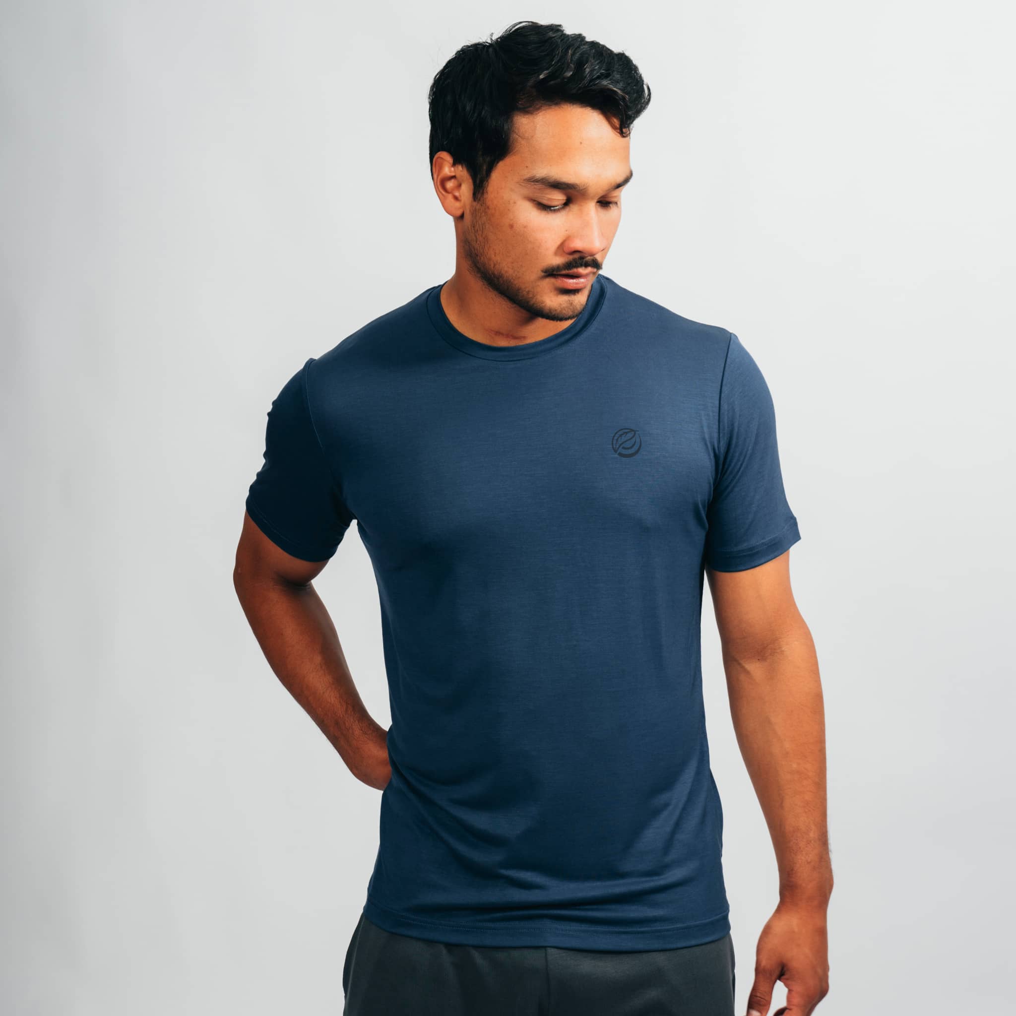CHANGE I Natural Sport Tee - blau