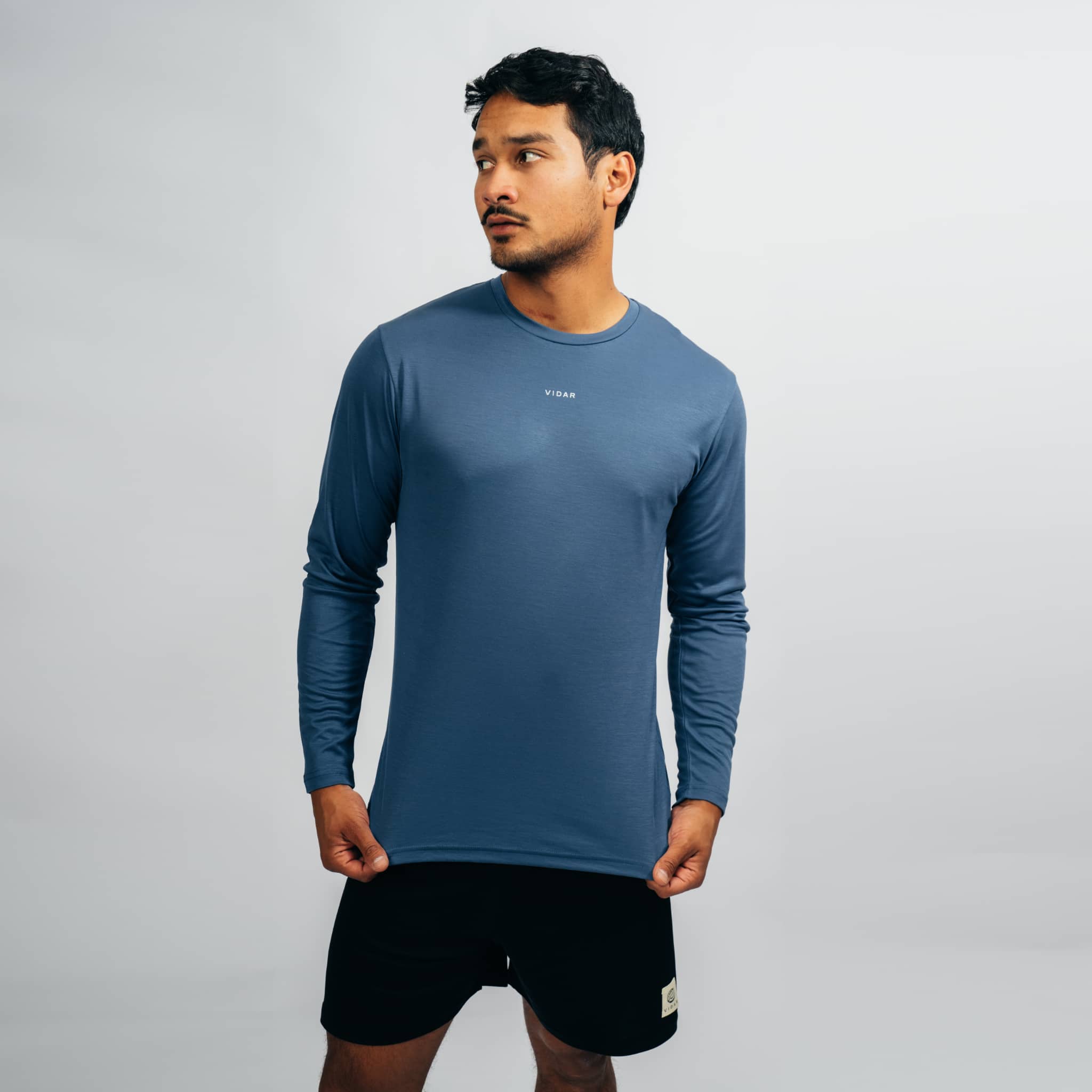 DISTANCE | Natural Performance Longsleeve - marineblau