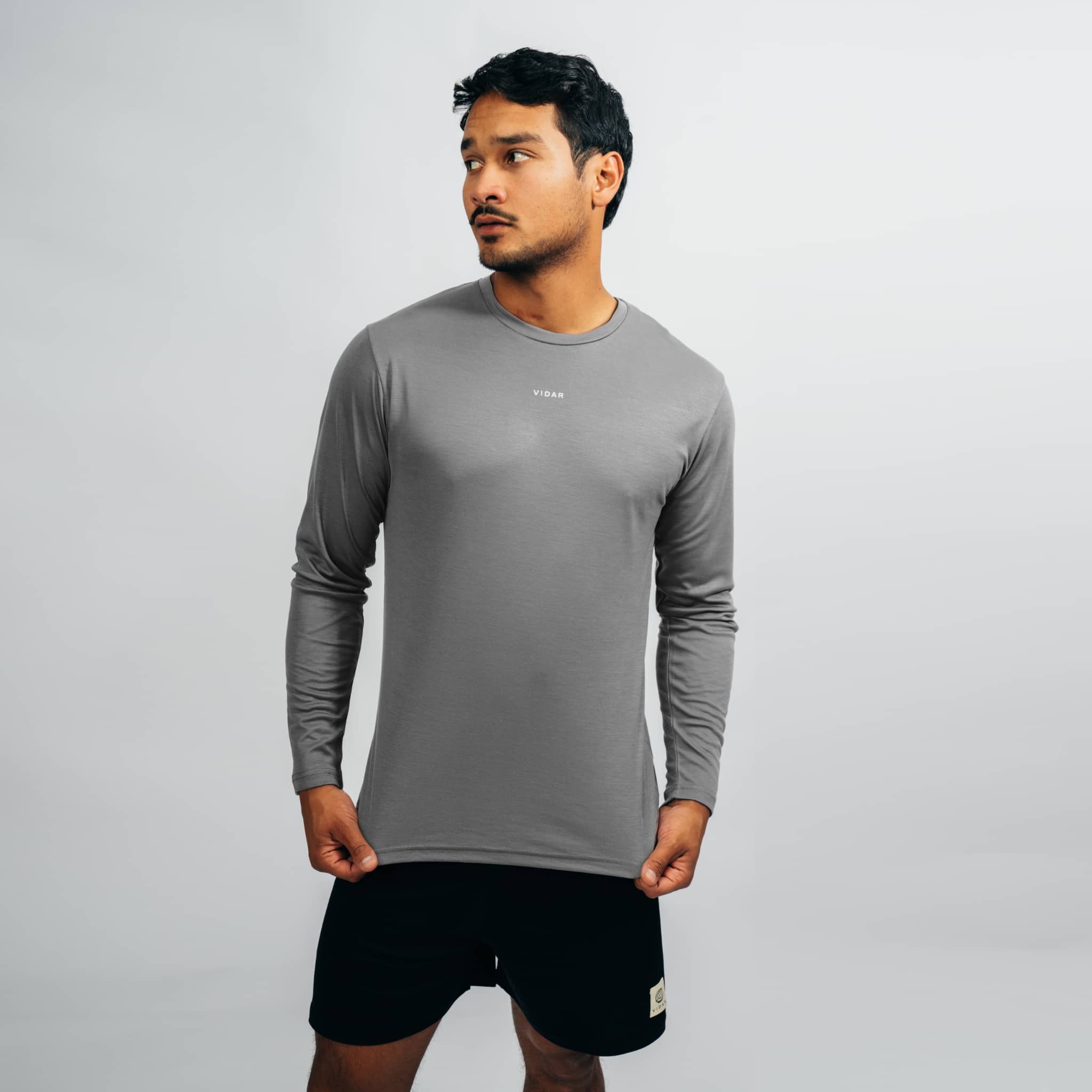 DISTANCE | Natural Performance Longsleeve - grau
