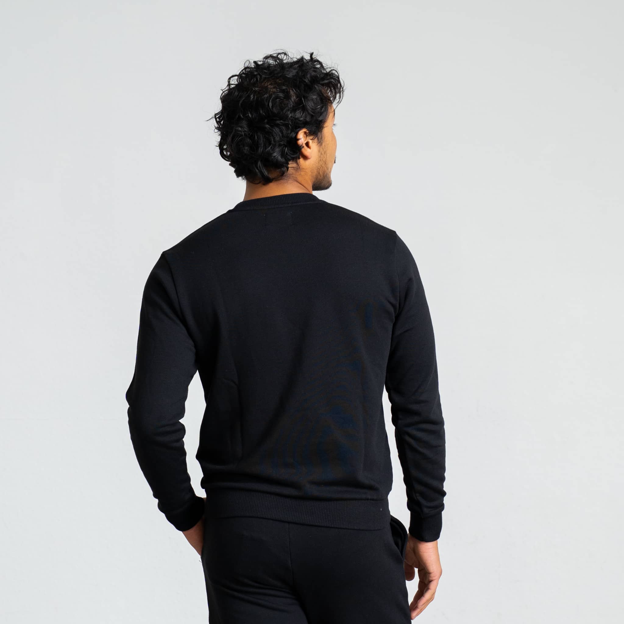 RECORD I Natural Crewneck Sweater - schwarz