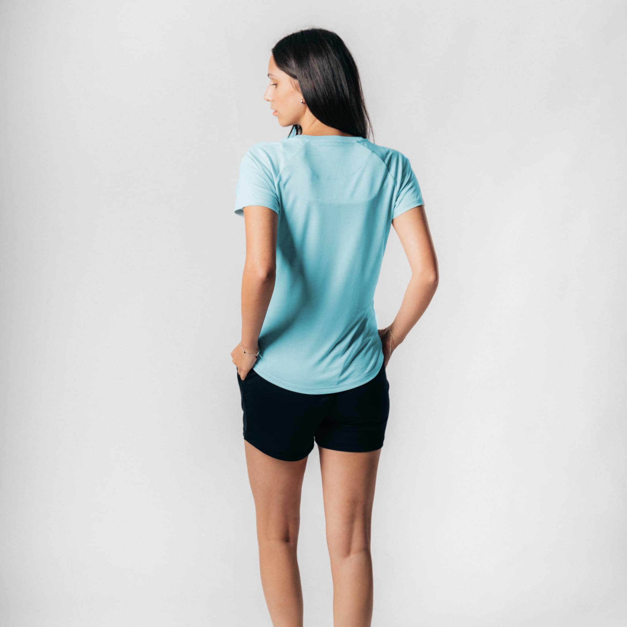 POSEIDA Sportset (kurz) - sky blue / schwarz