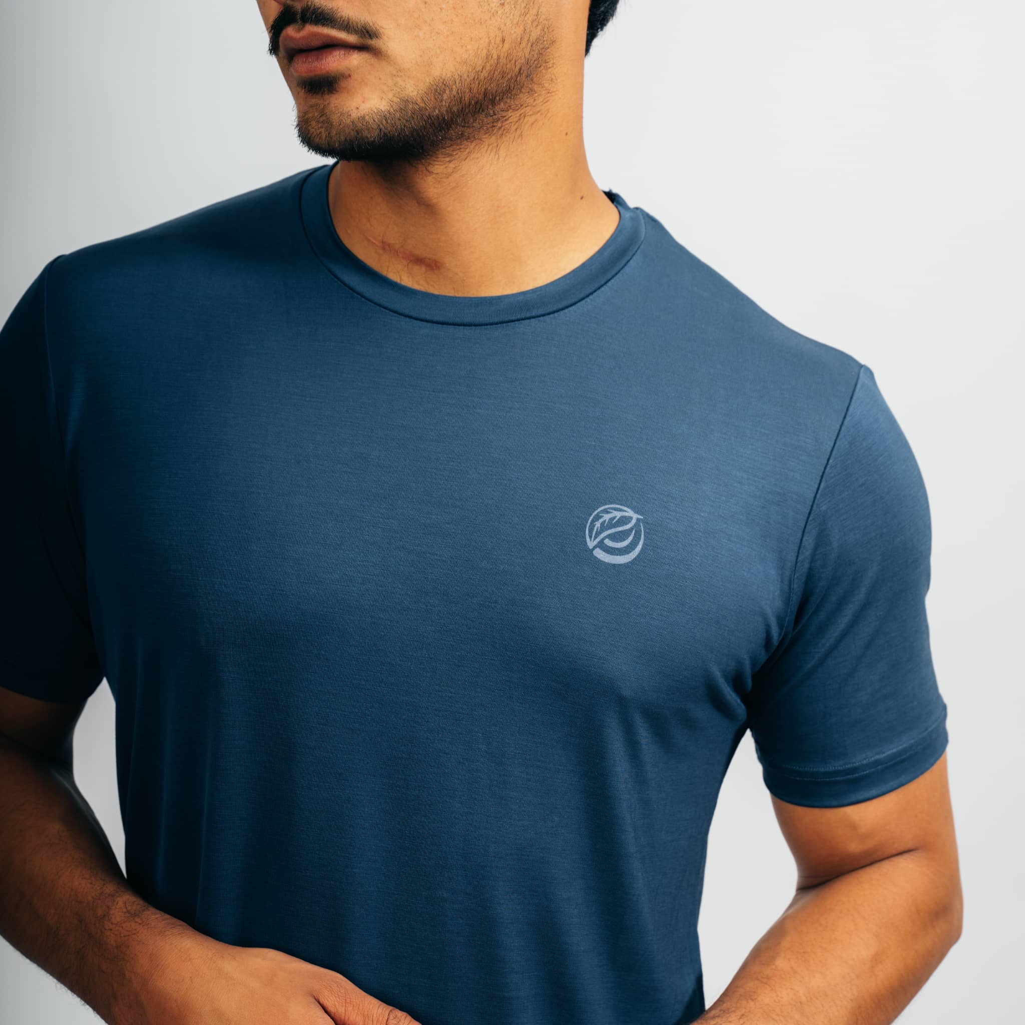 CHANGE I Natural Sport Tee - blau