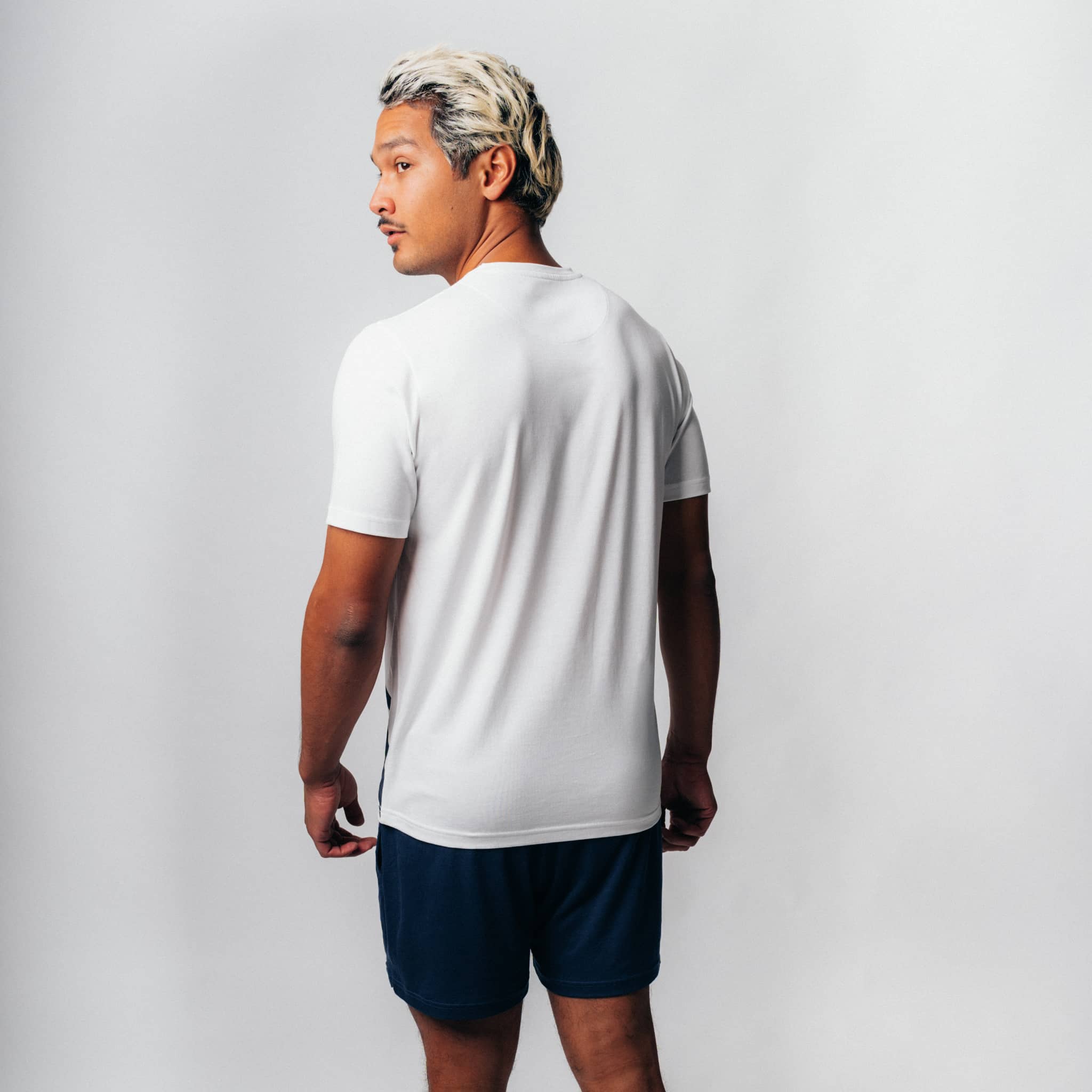 SLAM I Natural Tennis Shirt - grün / lila gestreift