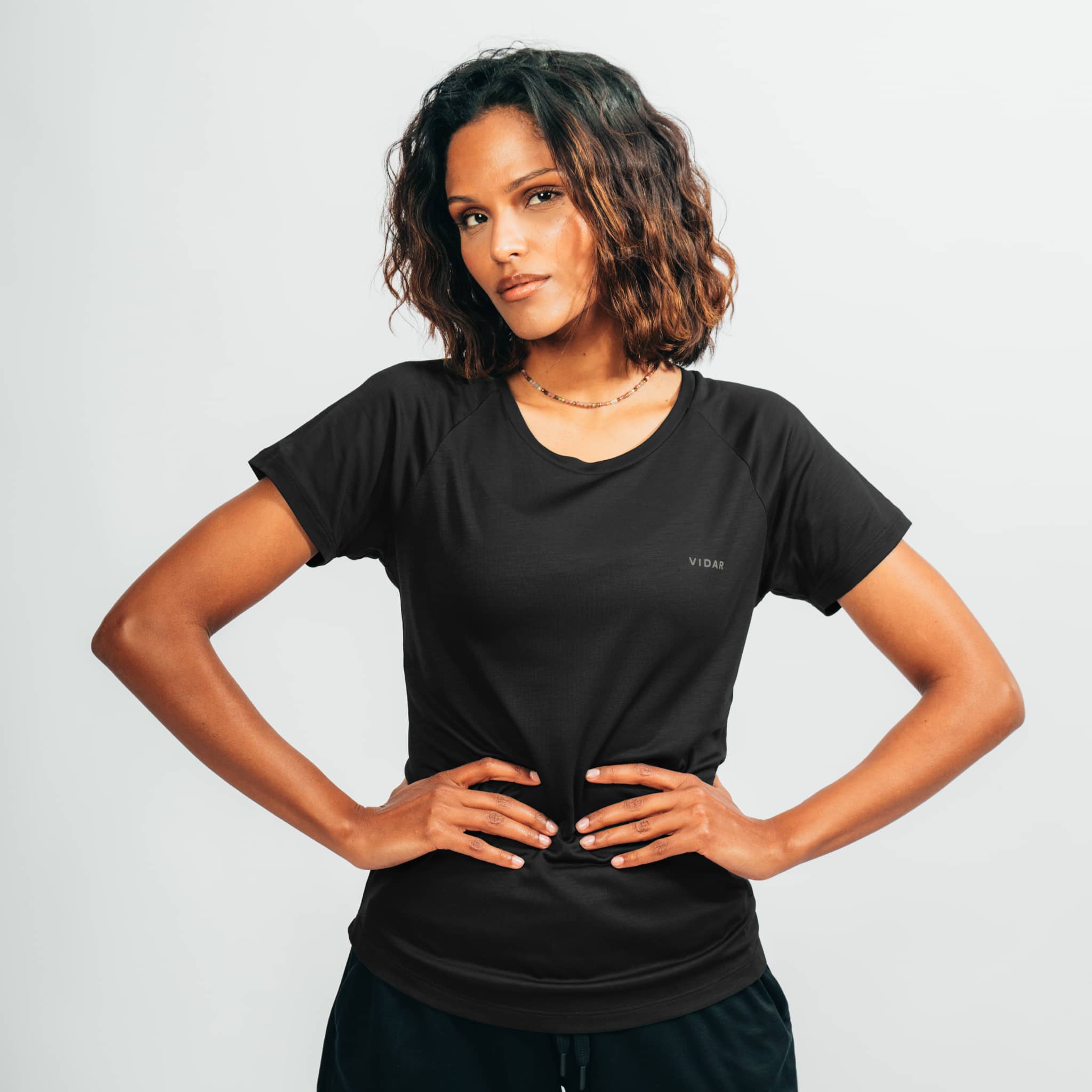 POSEIDA | Women Sport Shirt aus SEACELL - schwarz