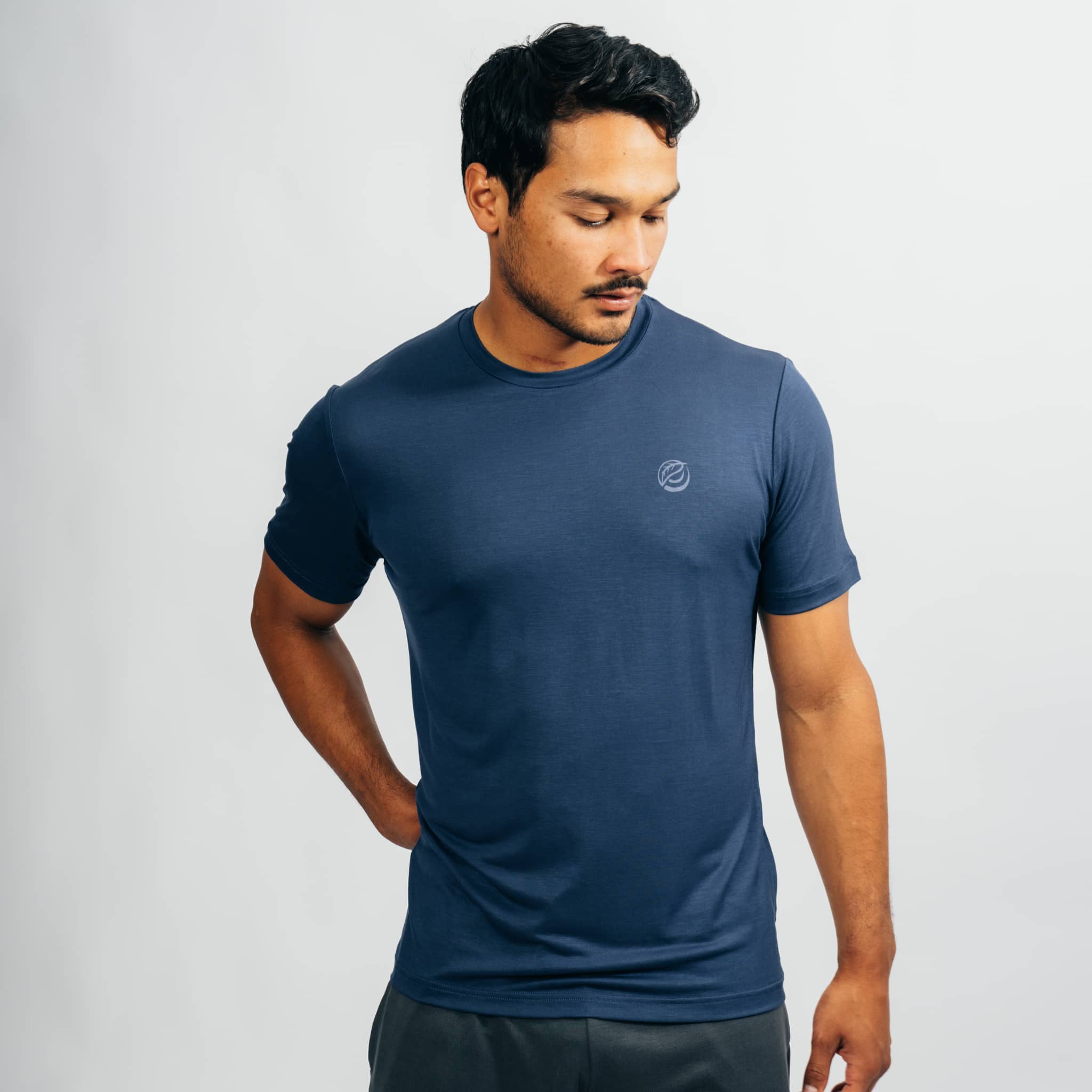 CHANGE I Natural Sport Tee - blau