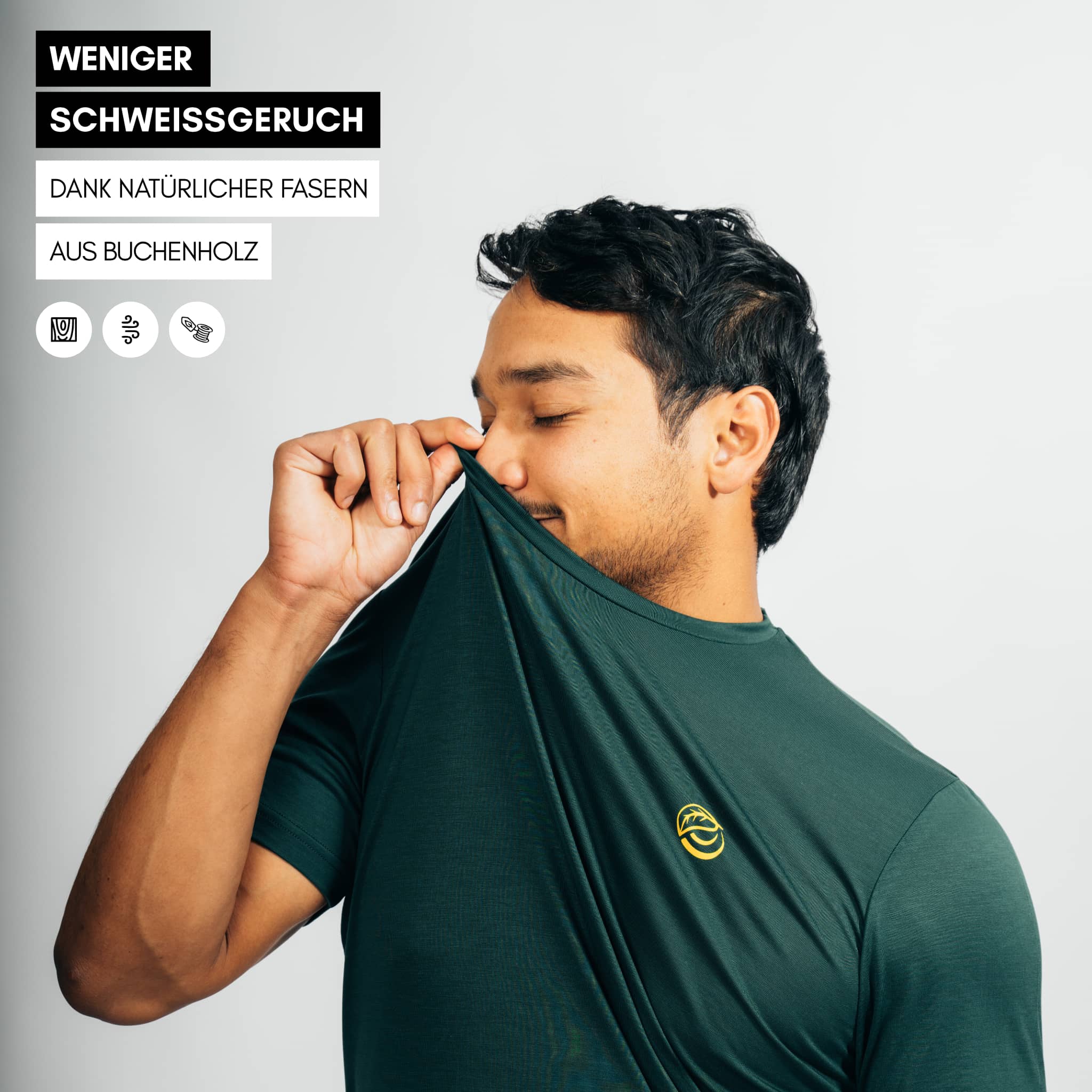 CHANGE I Natural Sport Tee - grün
