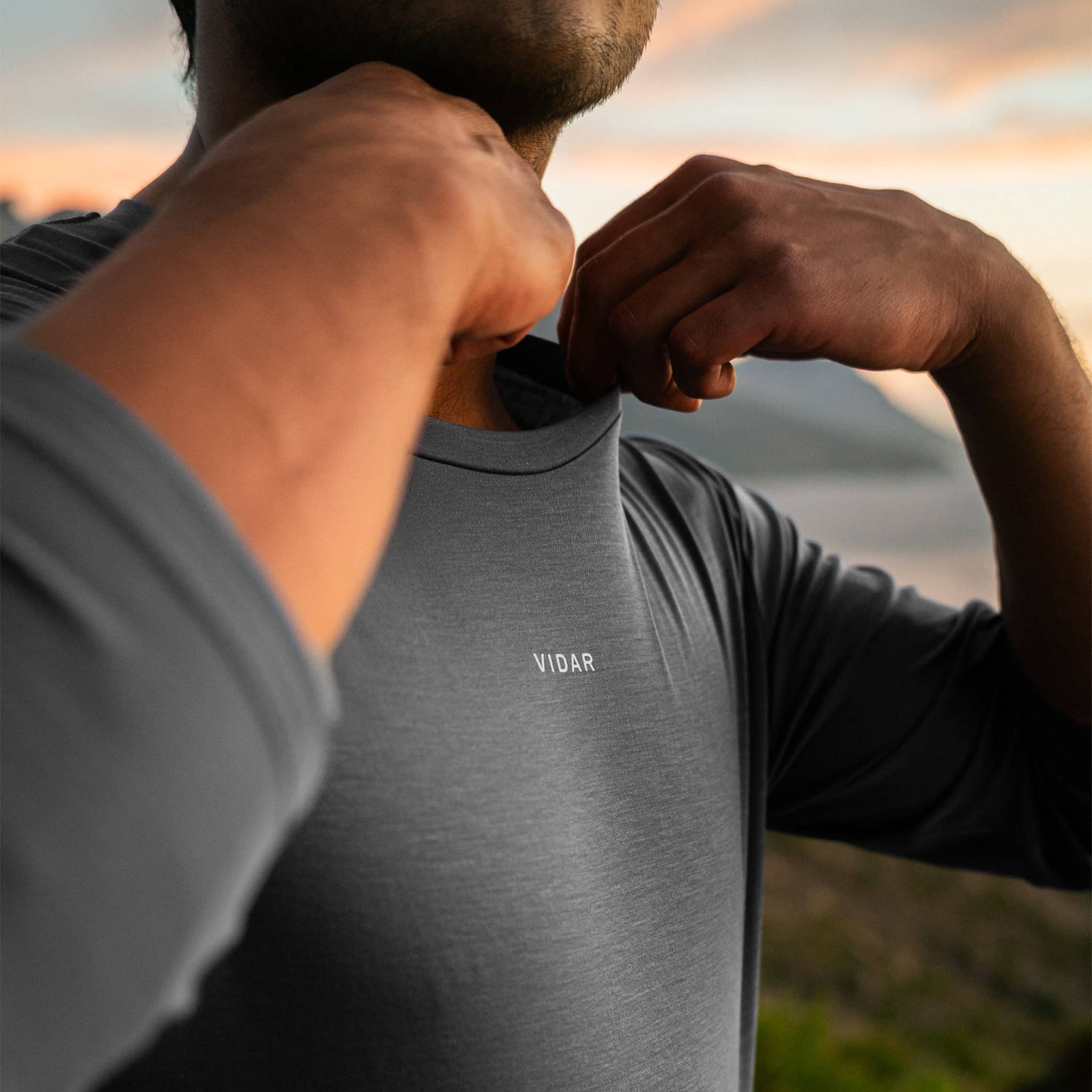 DISTANCE | Natural Performance Longsleeve - grau