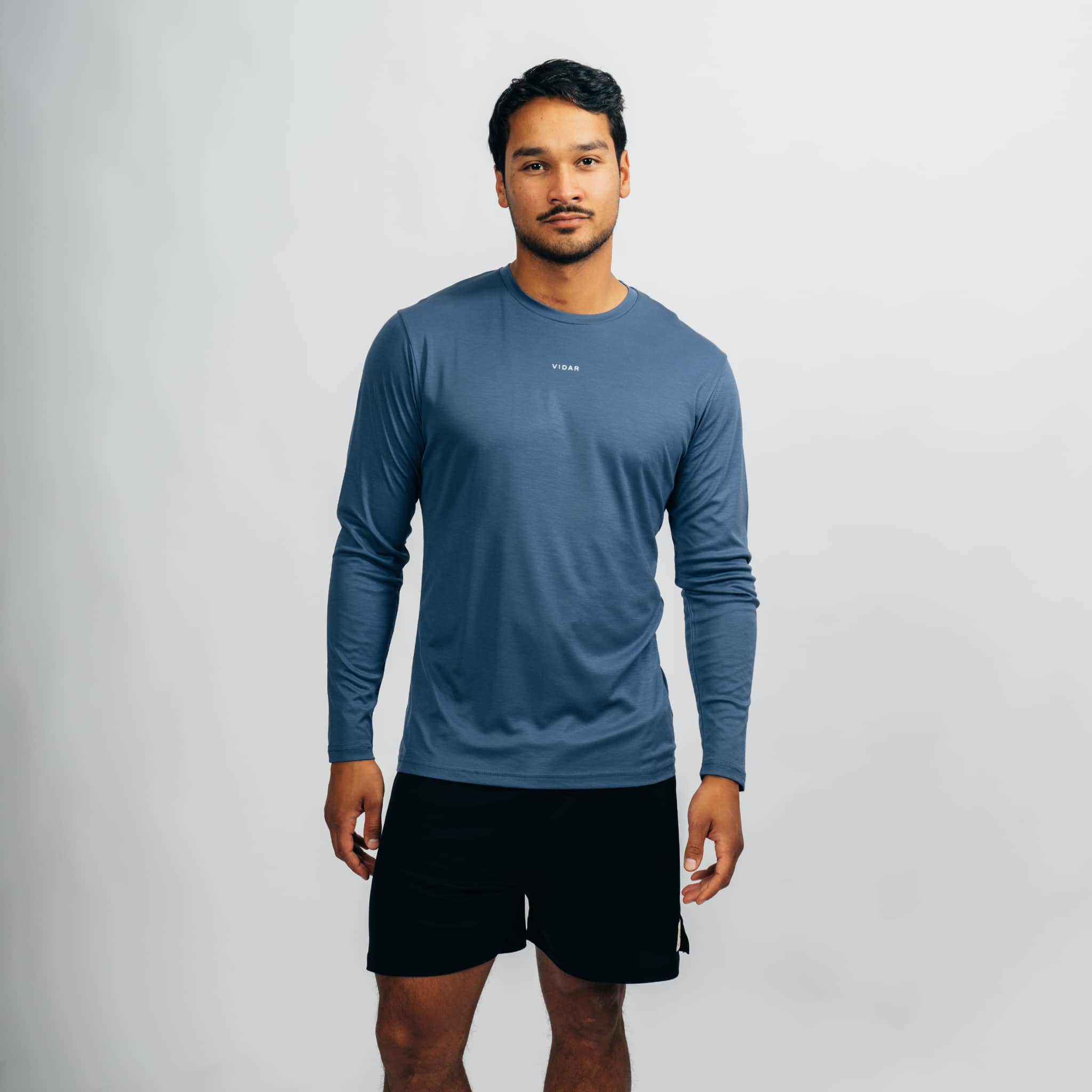 DISTANCE | Natural Performance Longsleeve - marineblau