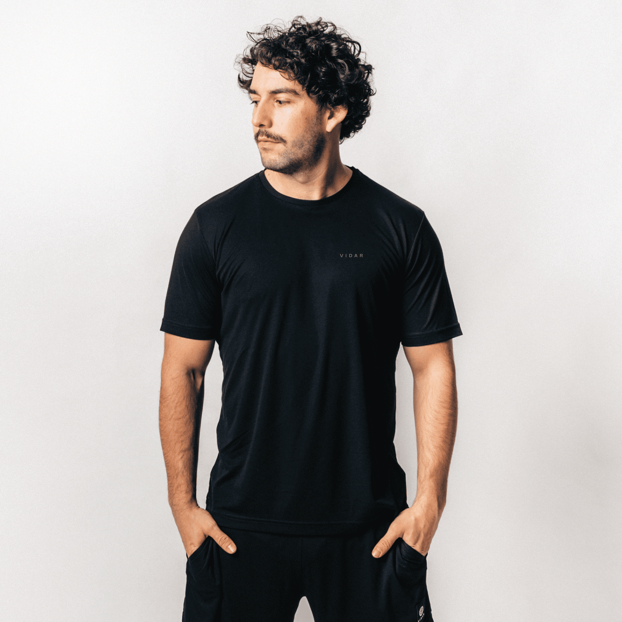 RESET I Natural Performance Tee - schwarz
