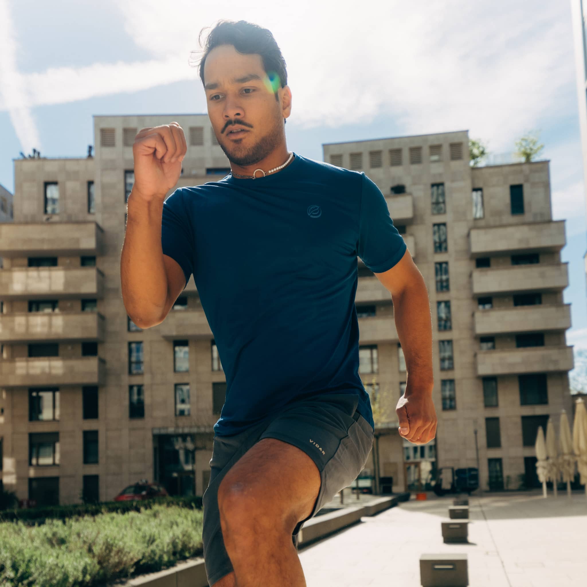 CHANGE I Natural Sport Tee - blau