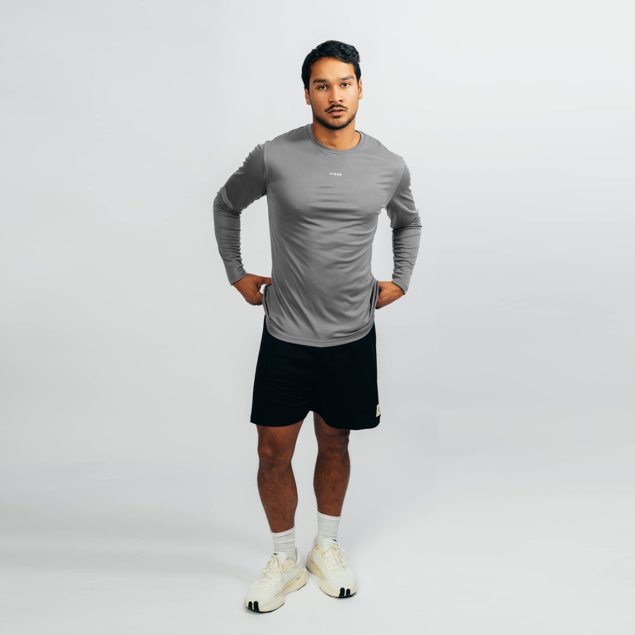 DISTANCE | Natural Performance Longsleeve - grau