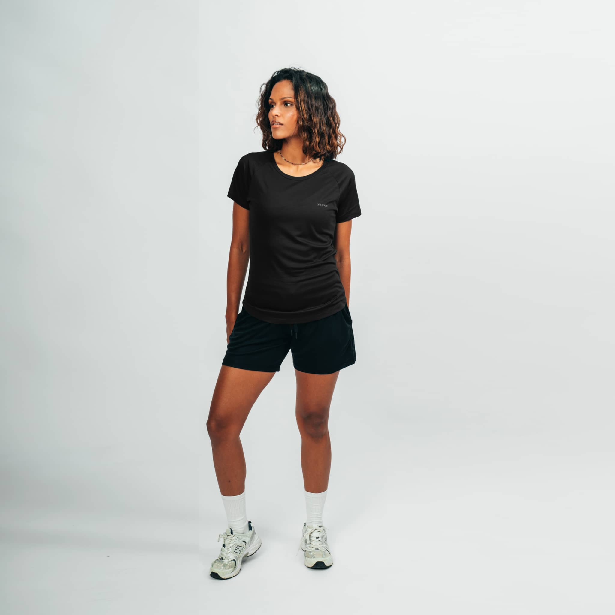 POSEIDA Sportset (kurz) - schwarz / schwarz