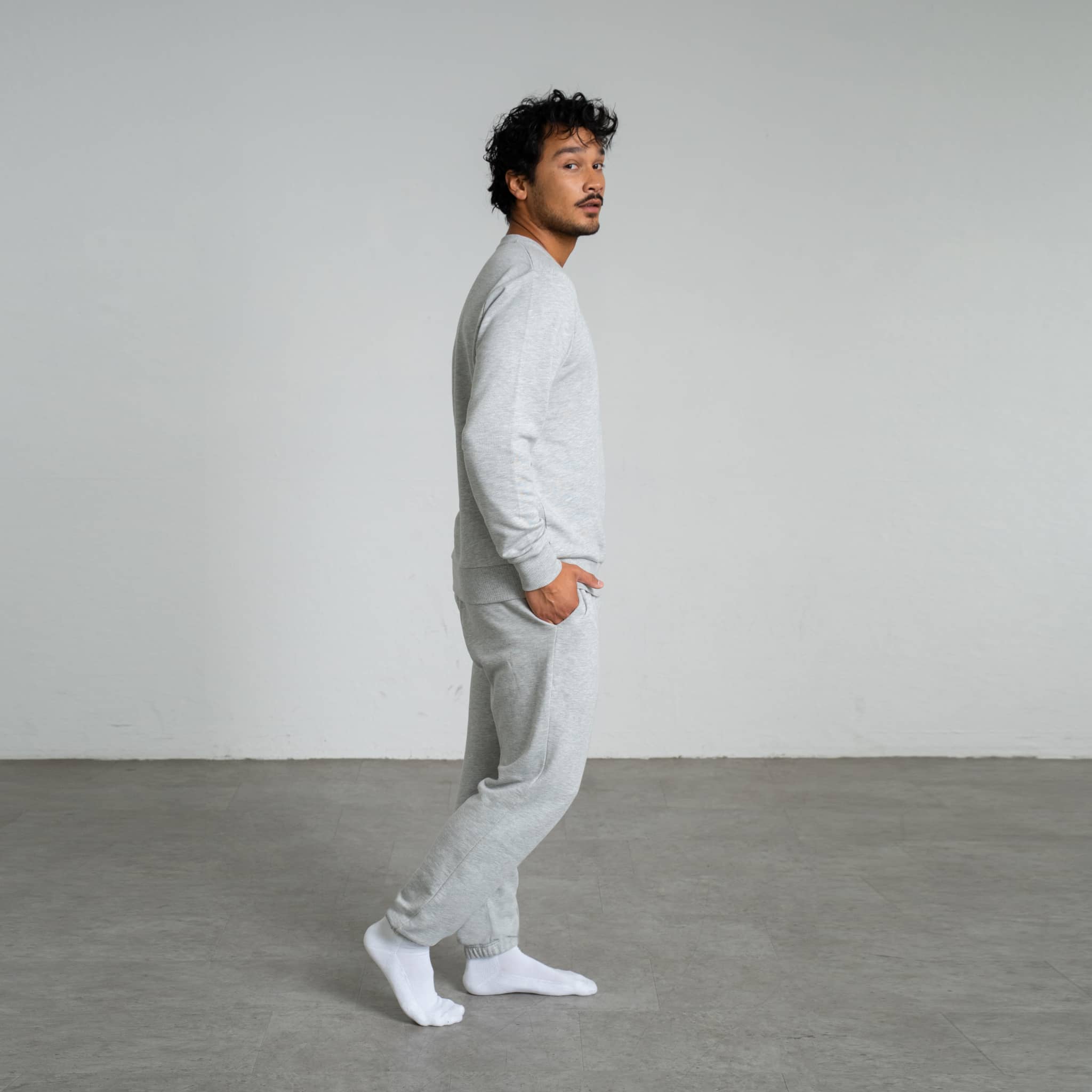 ALL COURT I Natural Sweatpants - grau-meliert