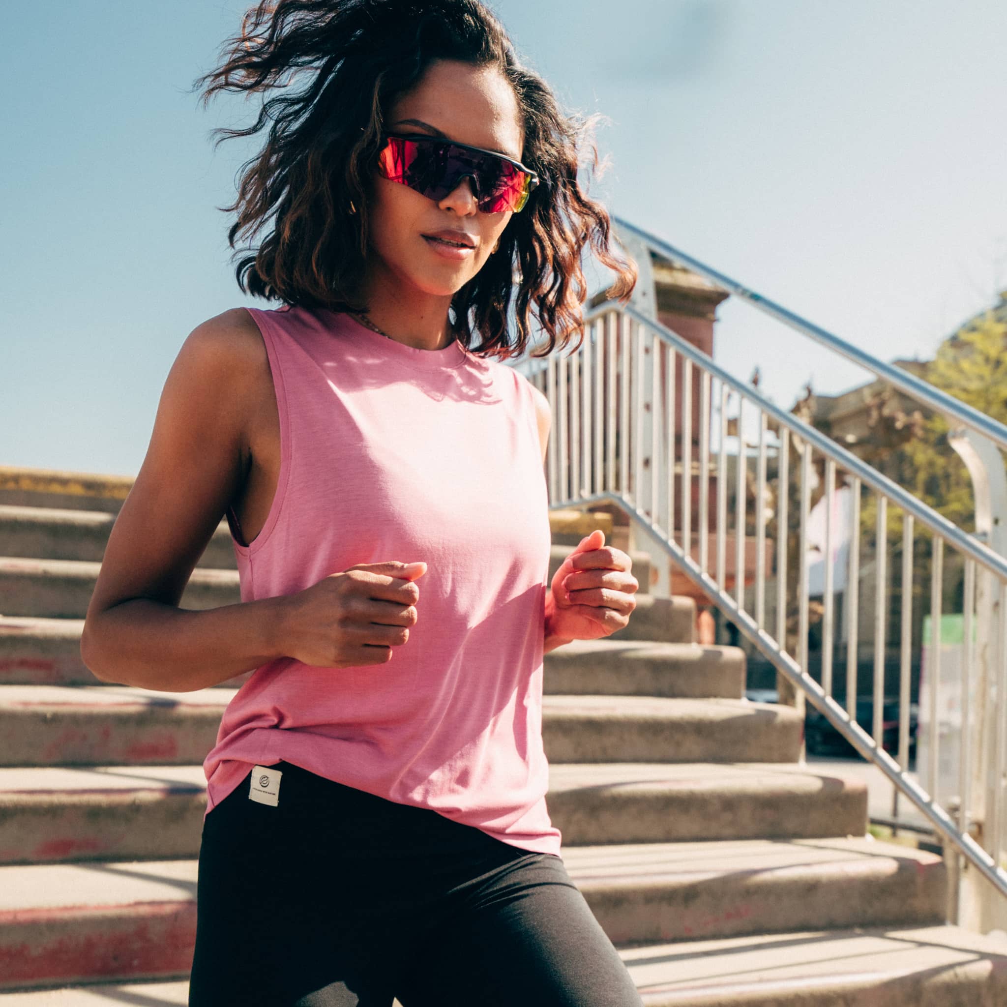 RISE I Natural Loose Top rose