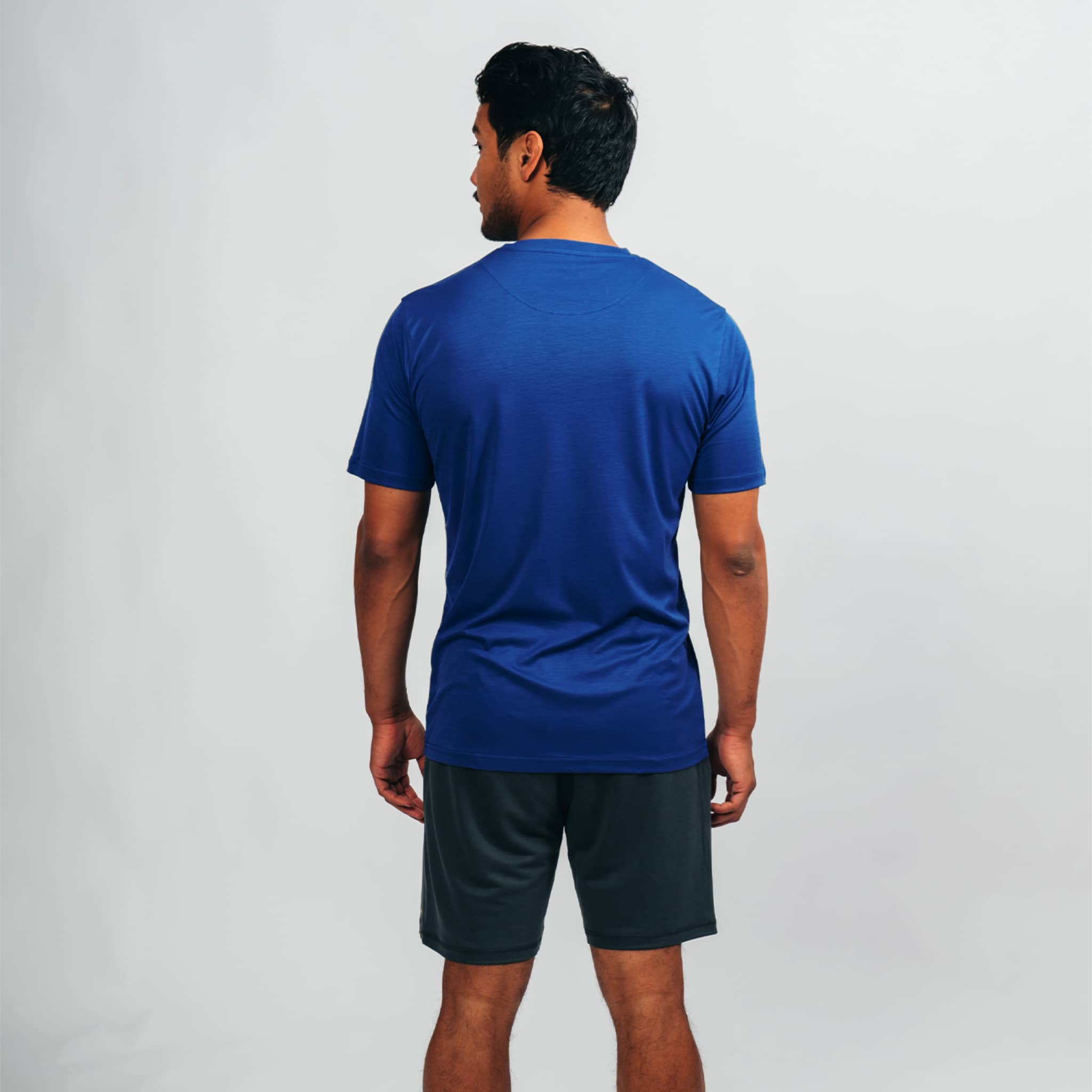 RESET I Natural Performance Tee - cobalt blau