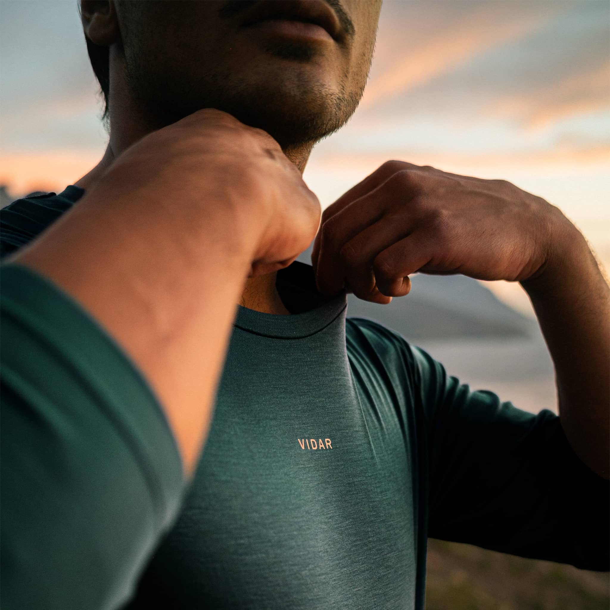 DISTANCE | Natural Performance Longsleeve - dunkelgrün