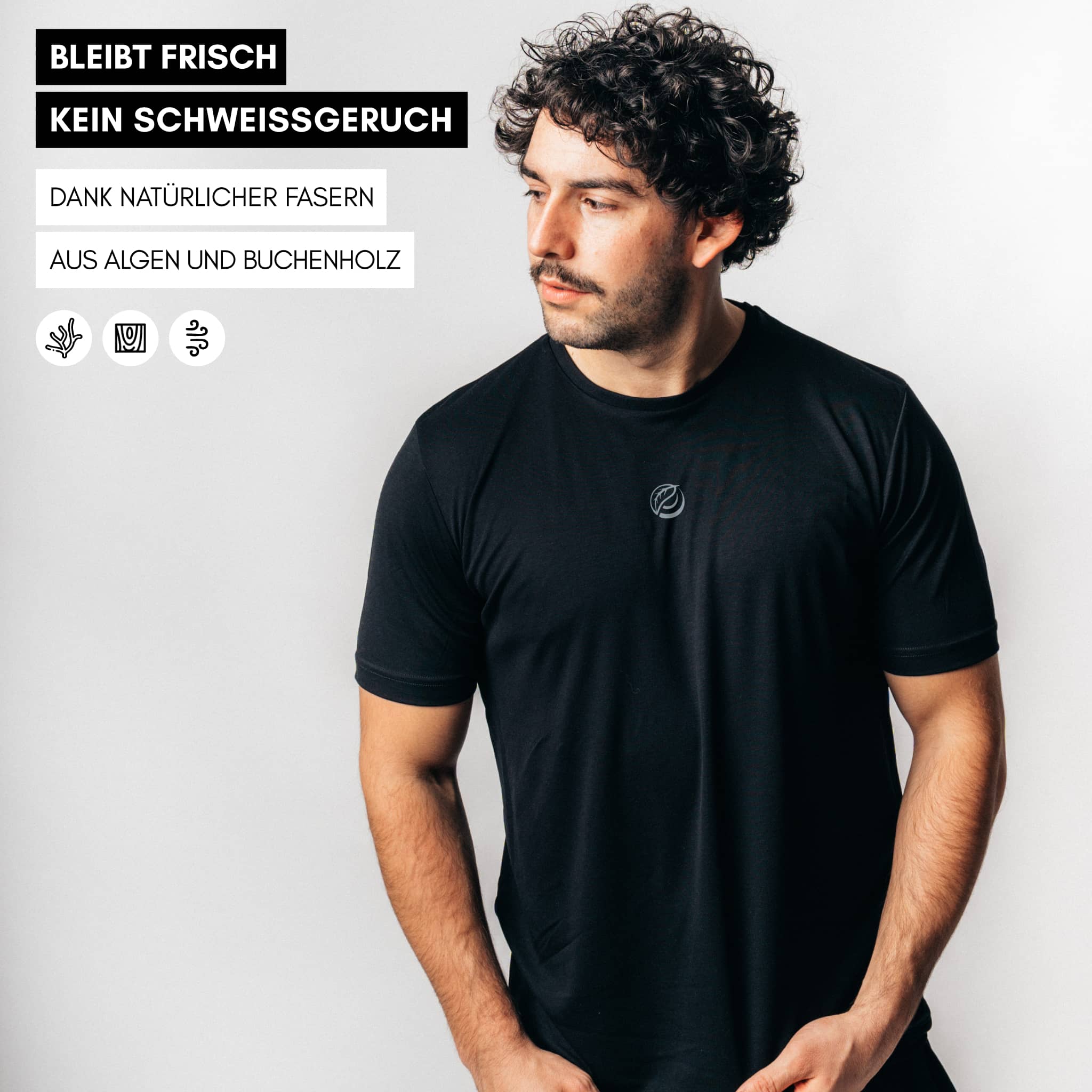 ATTITUDE 2.0 I Natural Performance Tee - schwarz