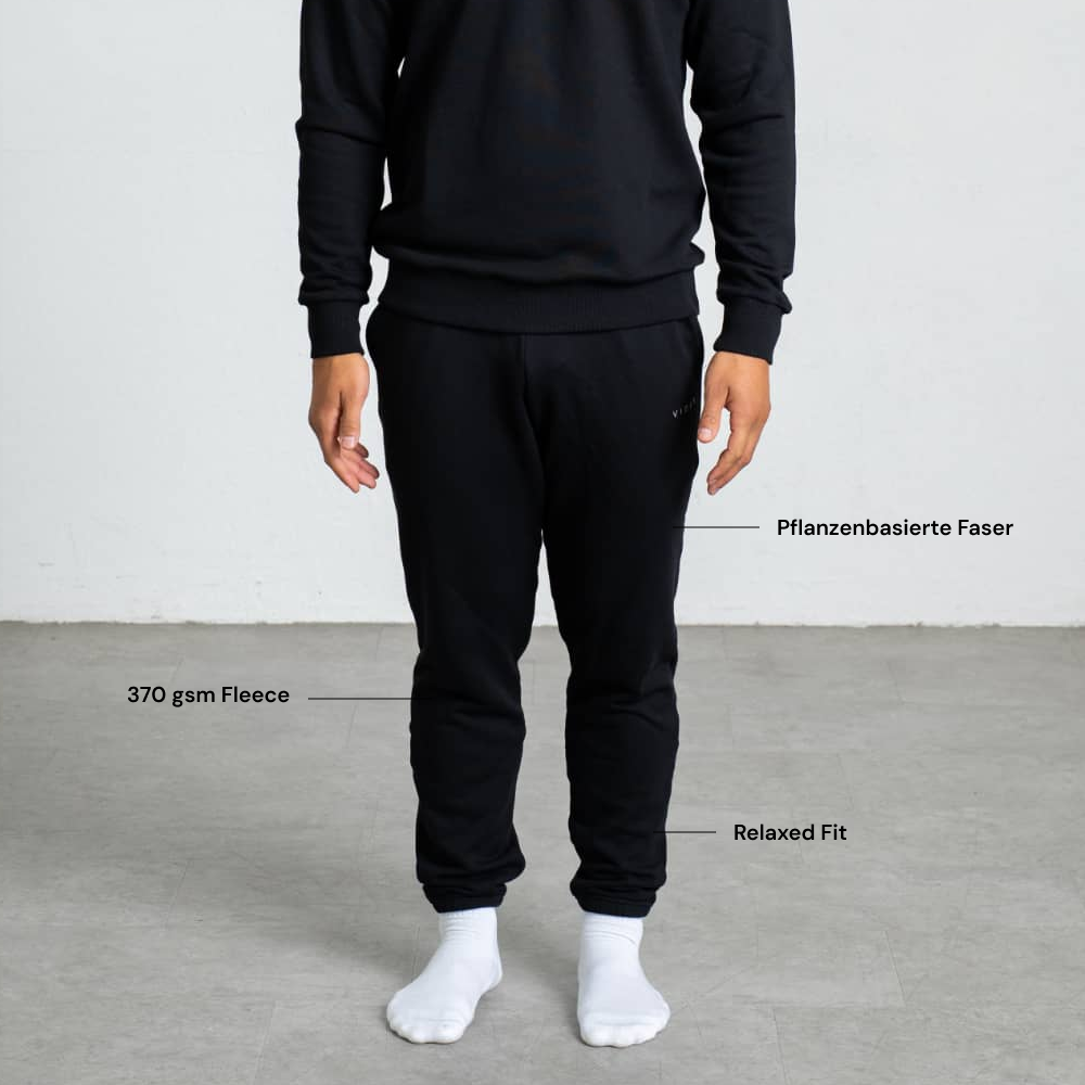 ALL COURT I Natural Sweatpants | Black