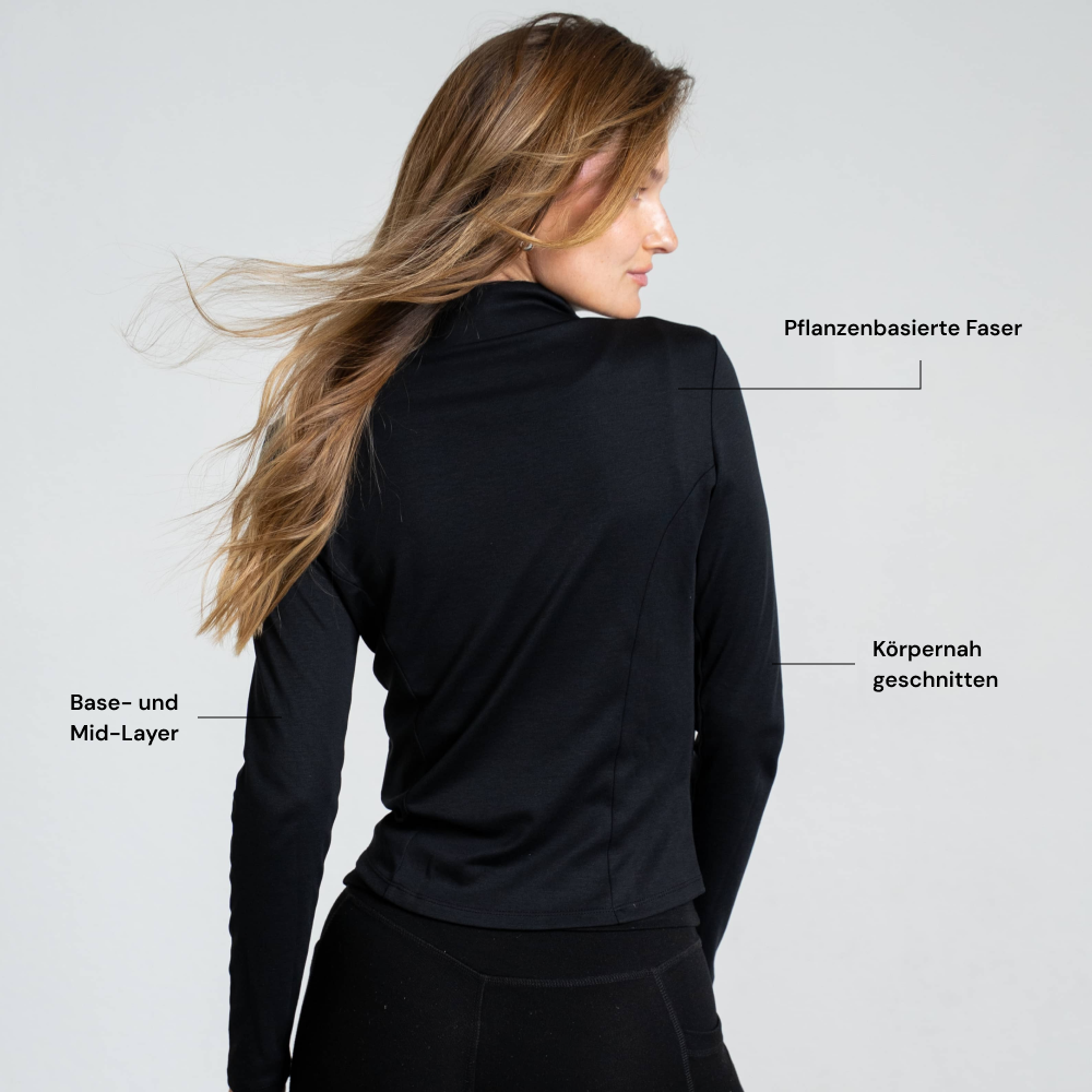 AURA | Natural Full-Zip | Black