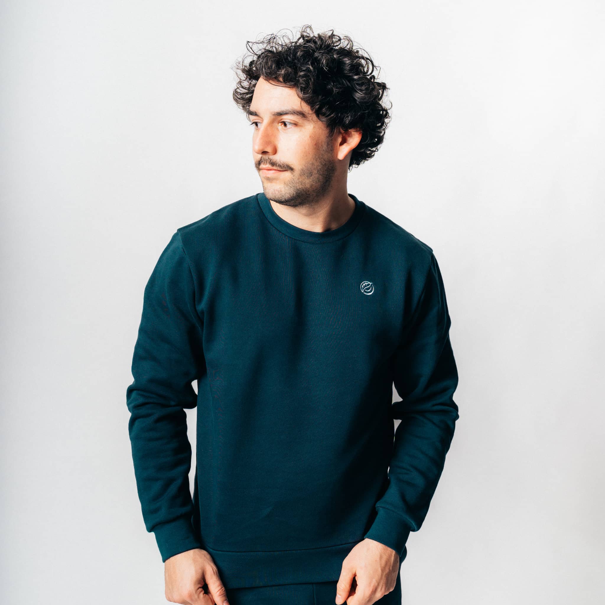 RECORD | Natural Crewneck Sweater navy blau