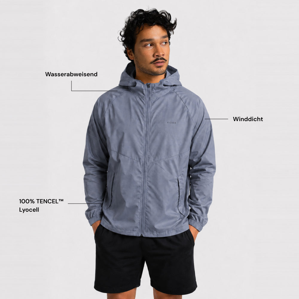EXO | Natural Windbreaker Men | Iron Grey