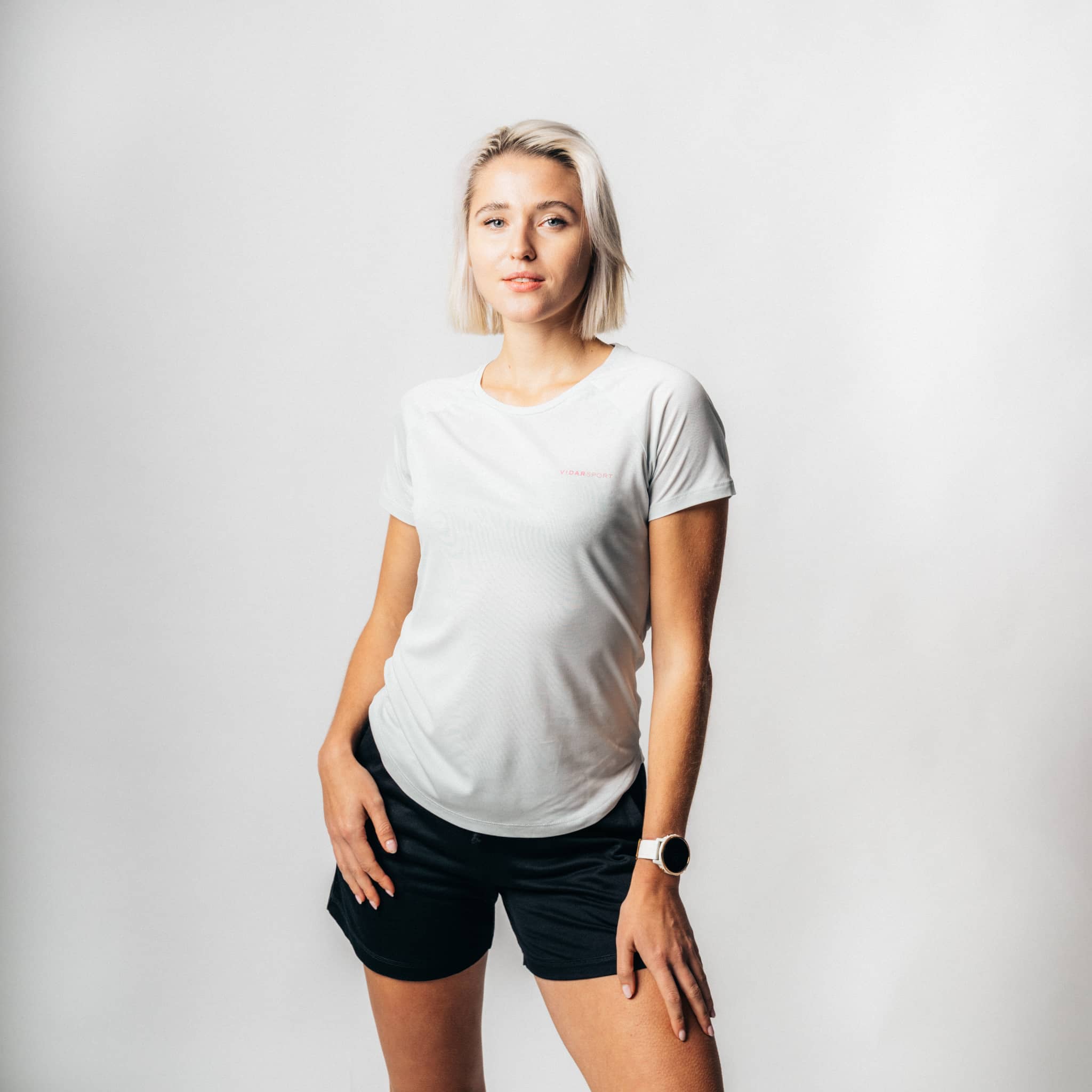 POSEIDA | Women Sport Shirt aus SEACELL - silbergrau
