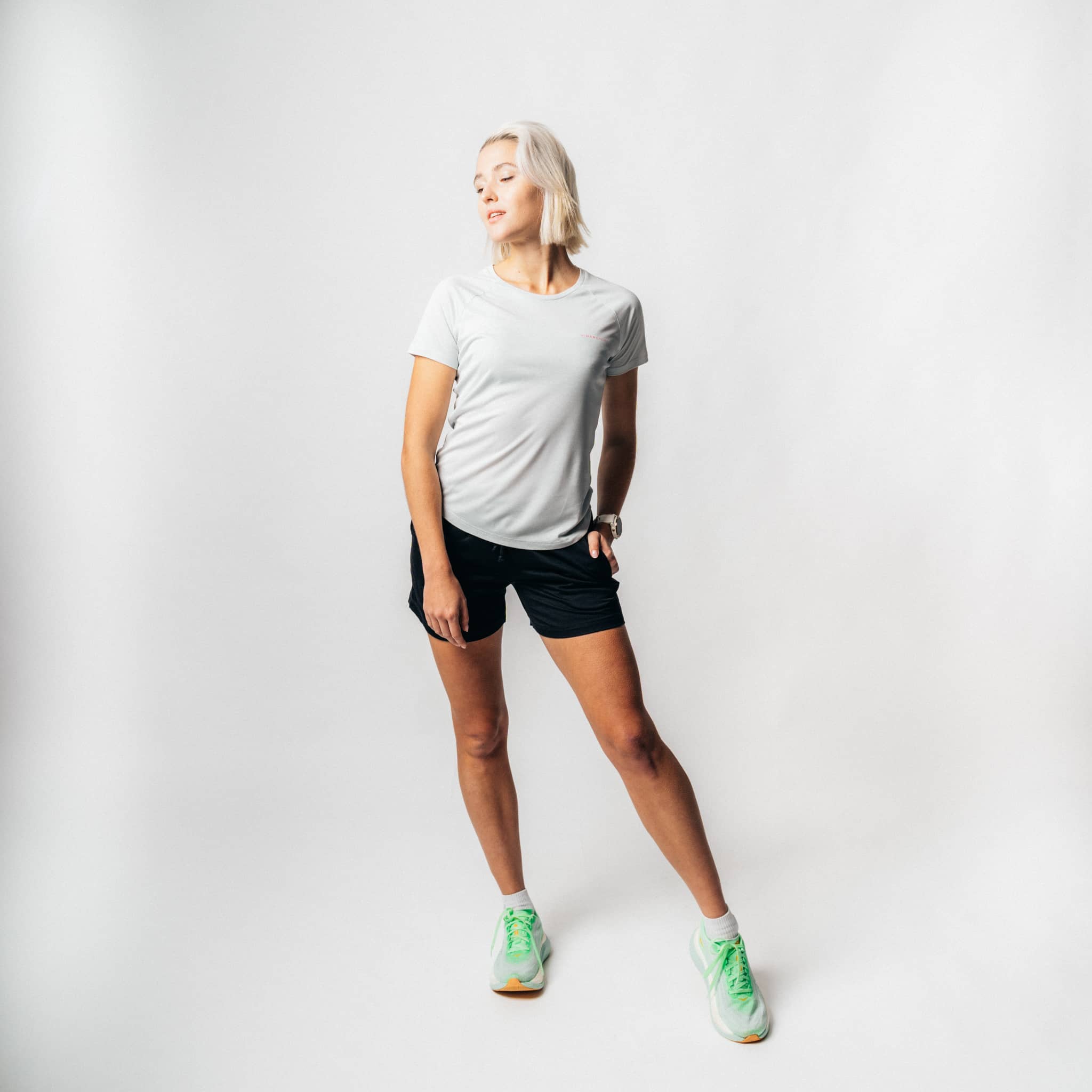 POSEIDA | Women Sport Shirt aus SEACELL - silbergrau