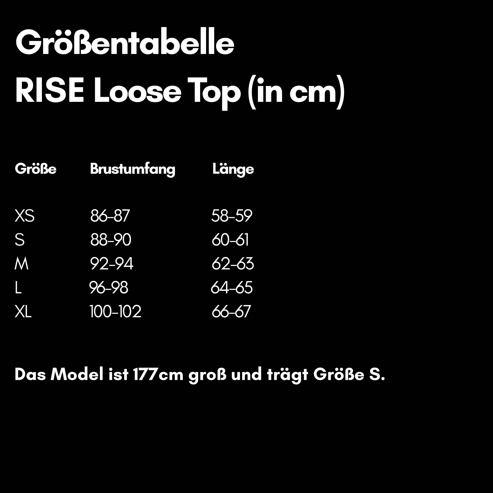 RISE I Natural Loose Top schwarz