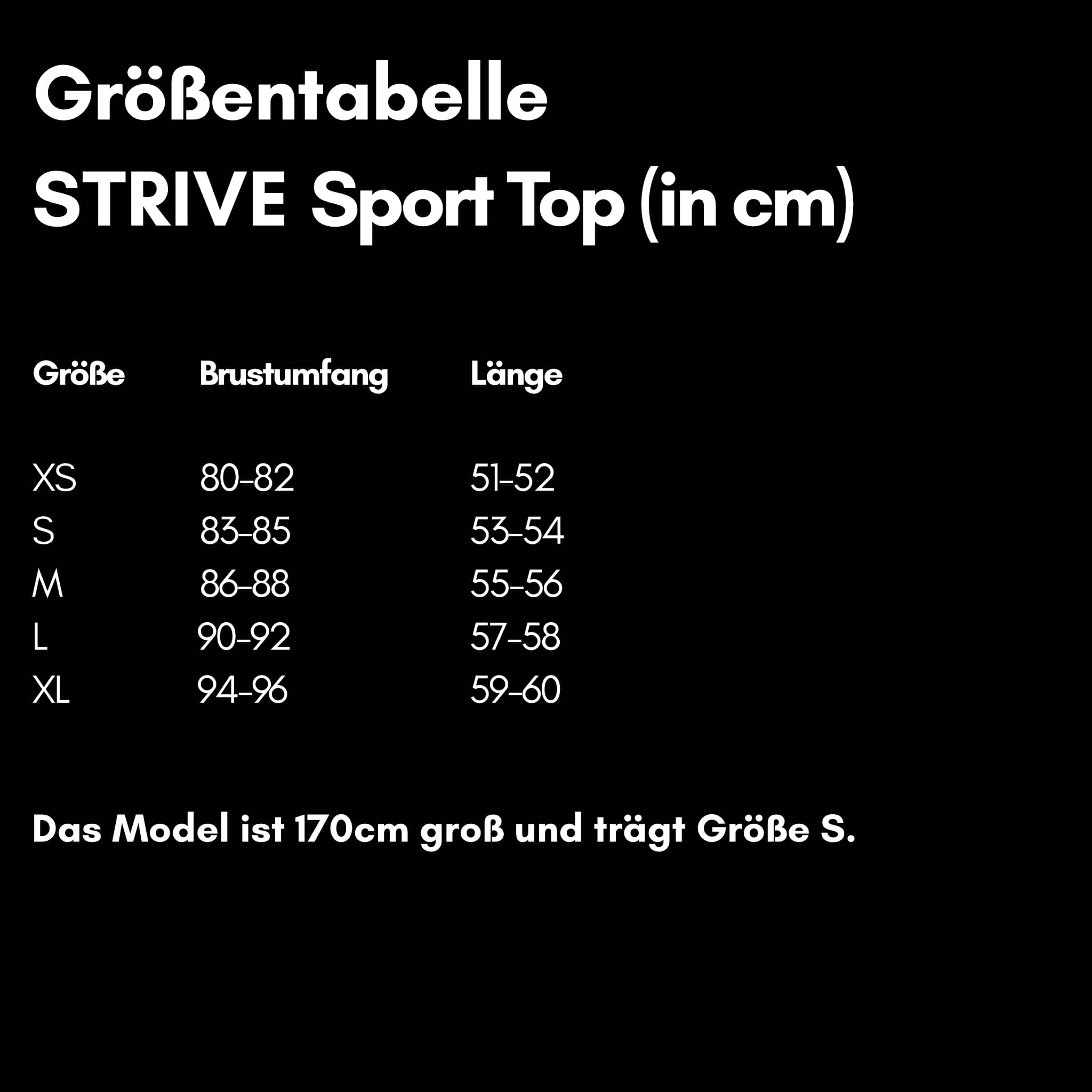 STRIVE I Natural Sport Top - schwarz