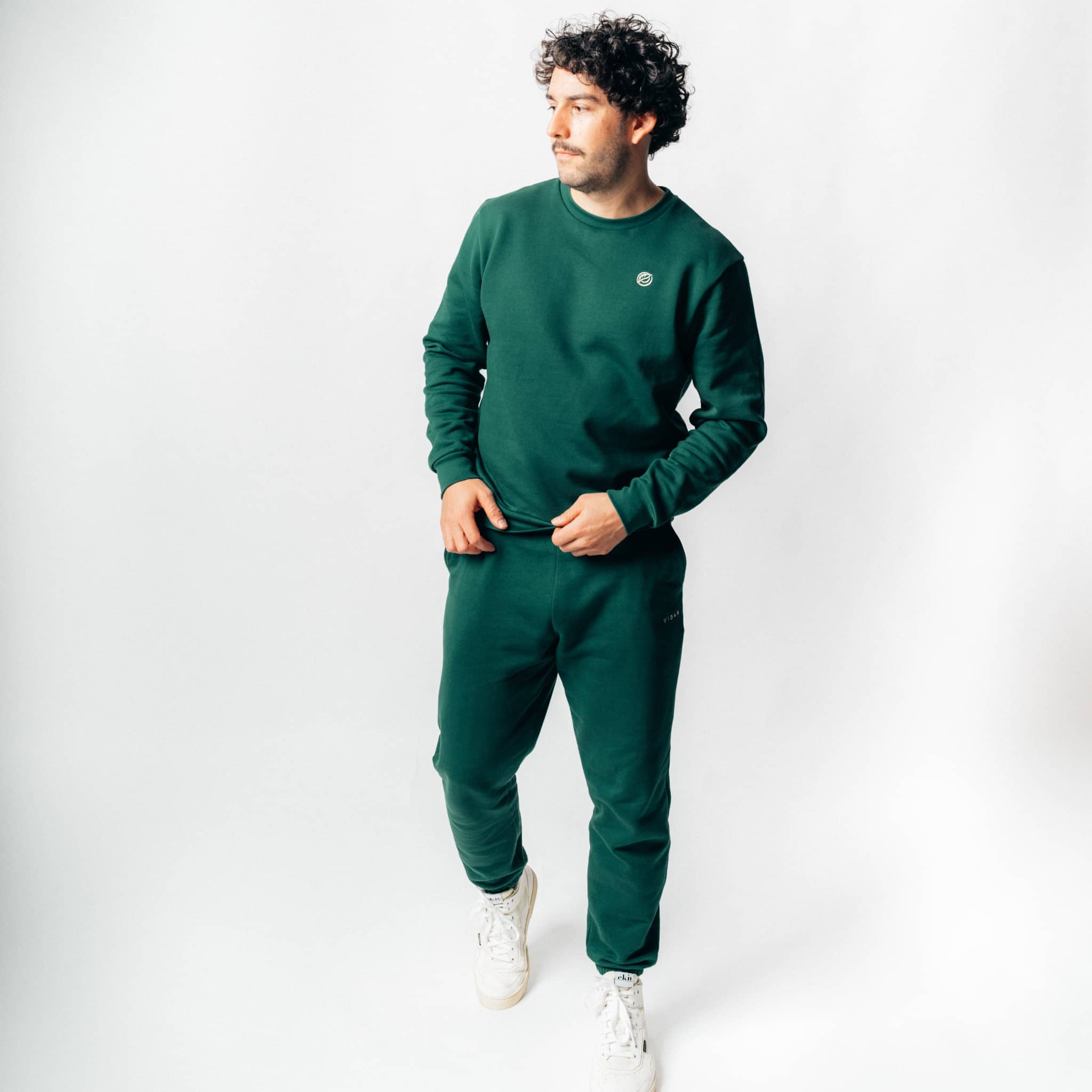 ALL COURT I Natural Sweatpants - dunkelgrün