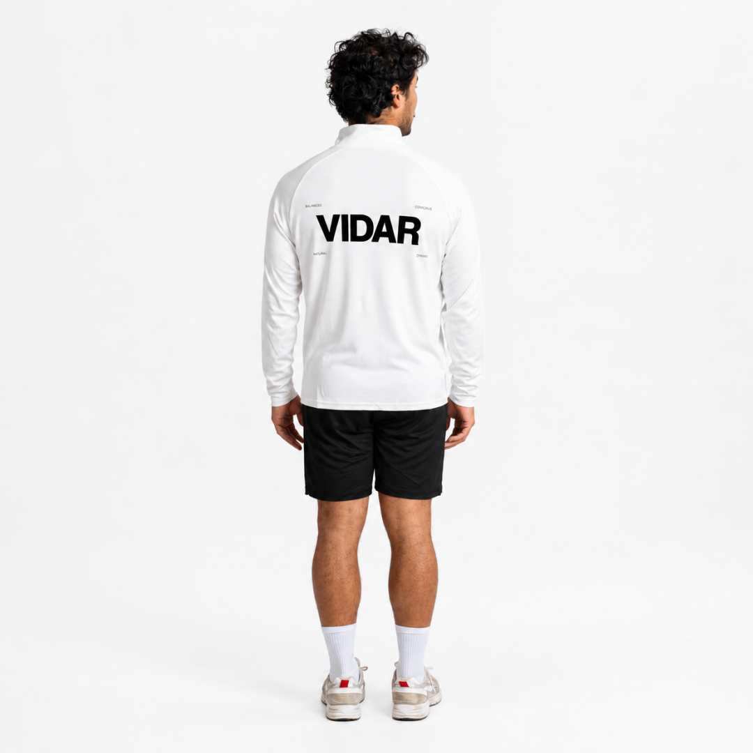 MOTION | Natural Quarter-Zip | White