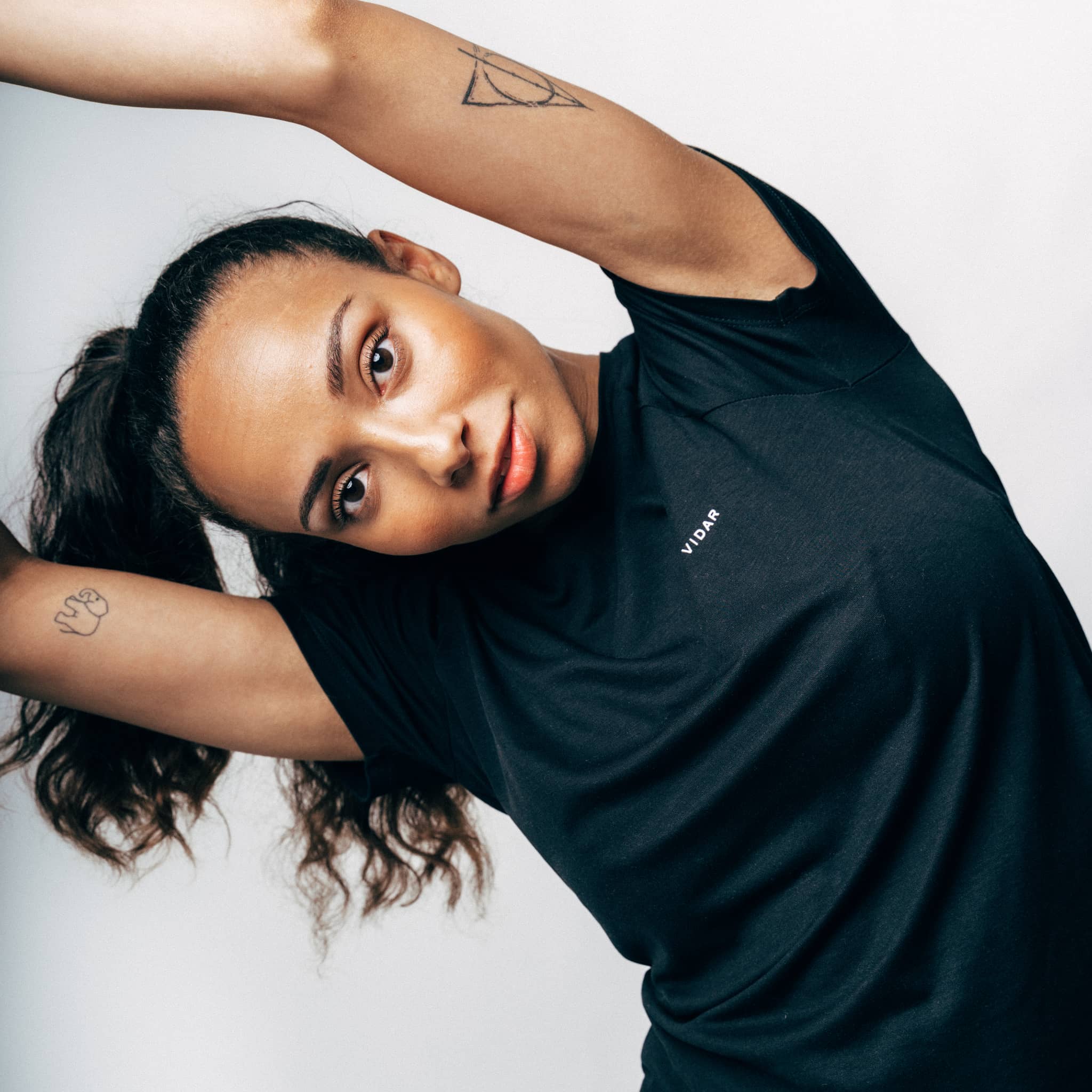 POSEIDA | Women Sport Shirt aus SEACELL - schwarz