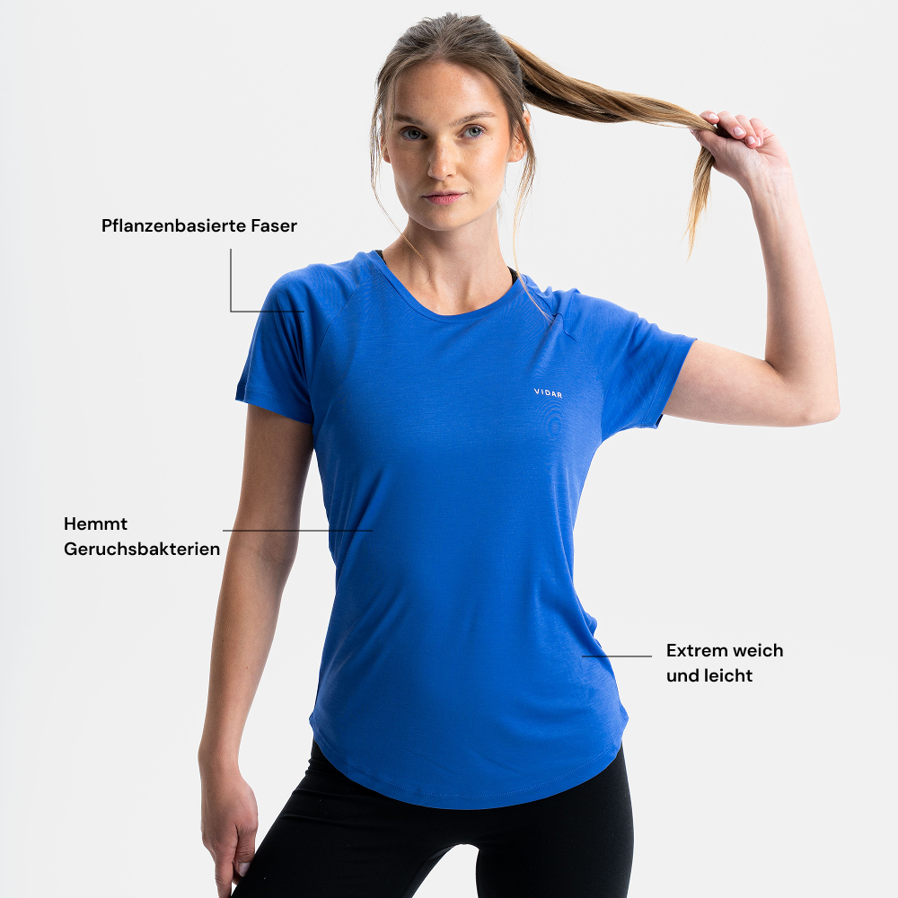 POSEIDA | Natural Performance Shirt | Electric Blue