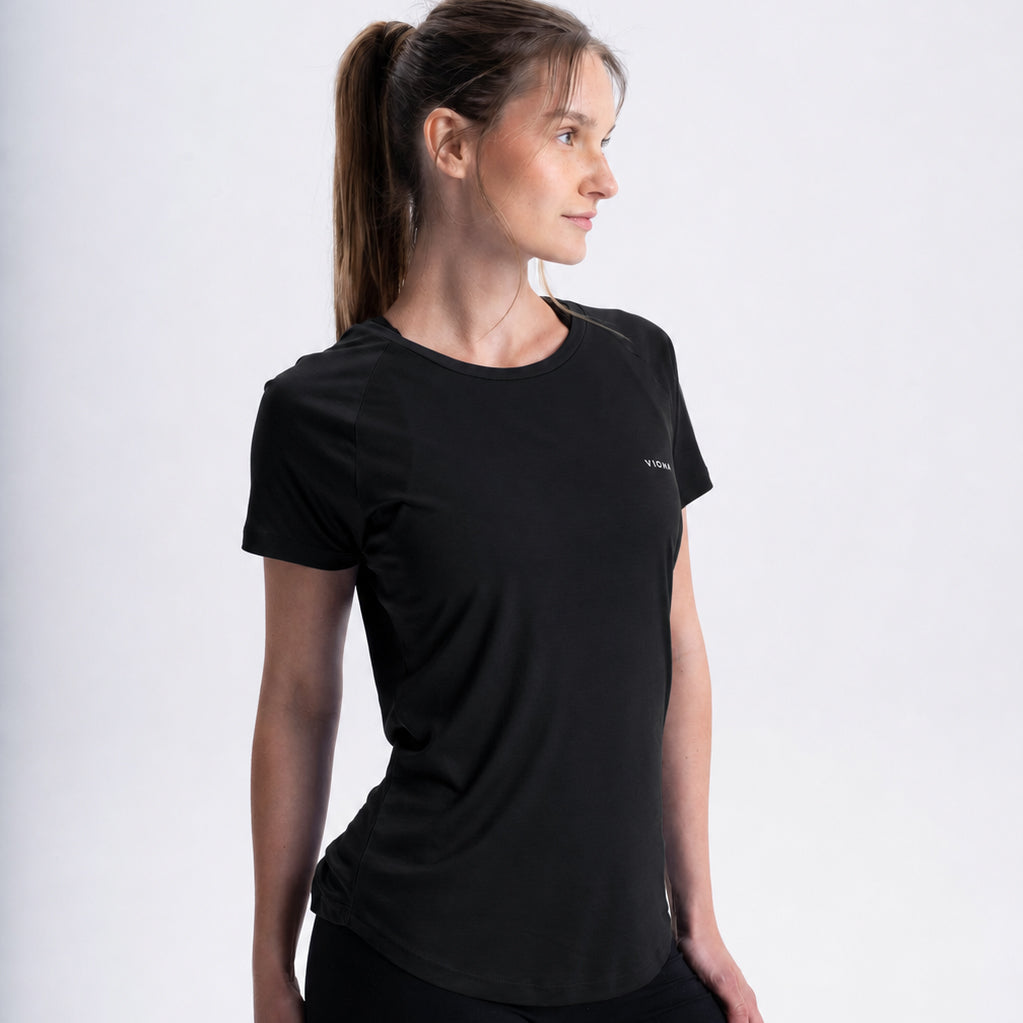 POSEIDA | Women Sport Shirt | Black