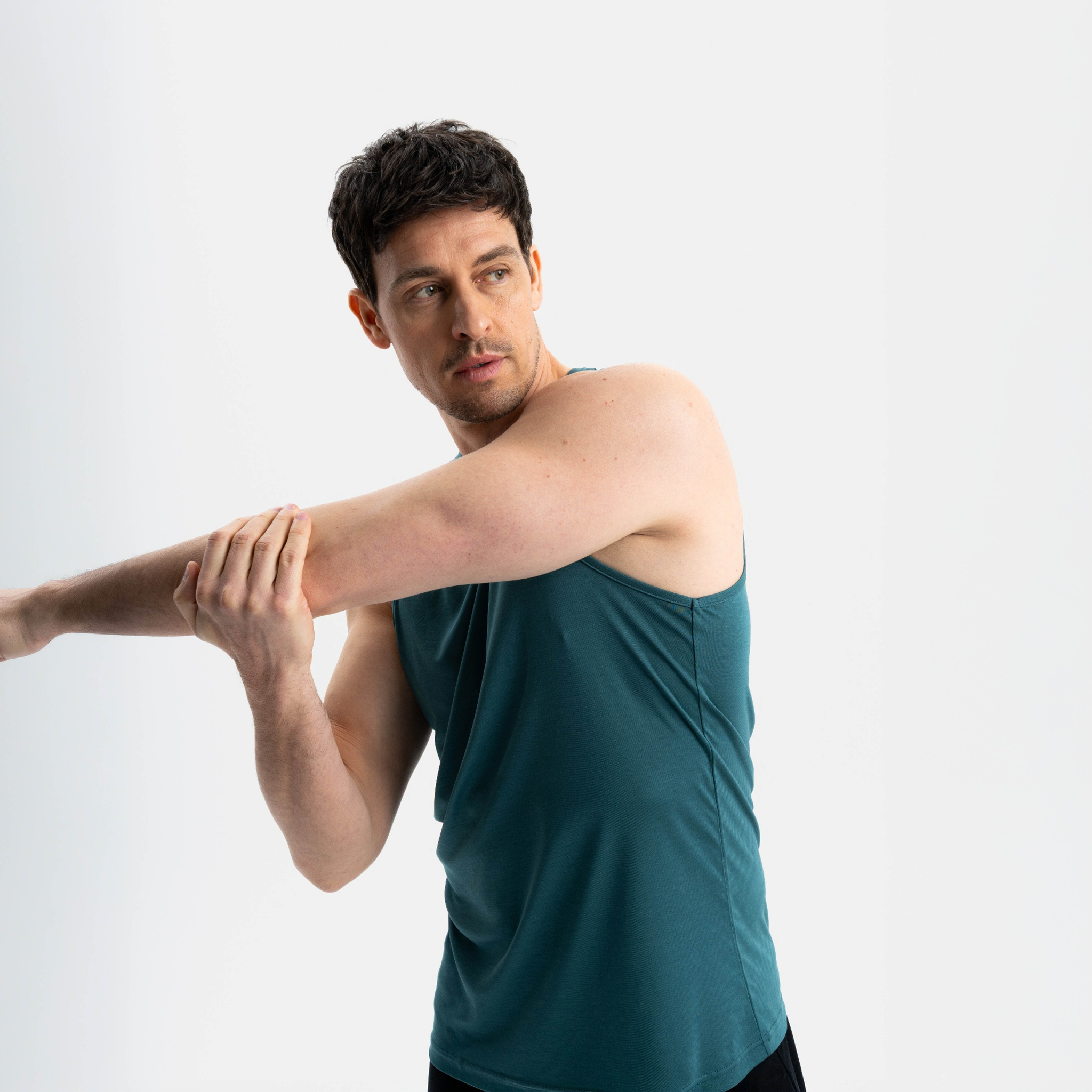 ANSWER | Sleeveless Sport Shirt | Deep Sea Green