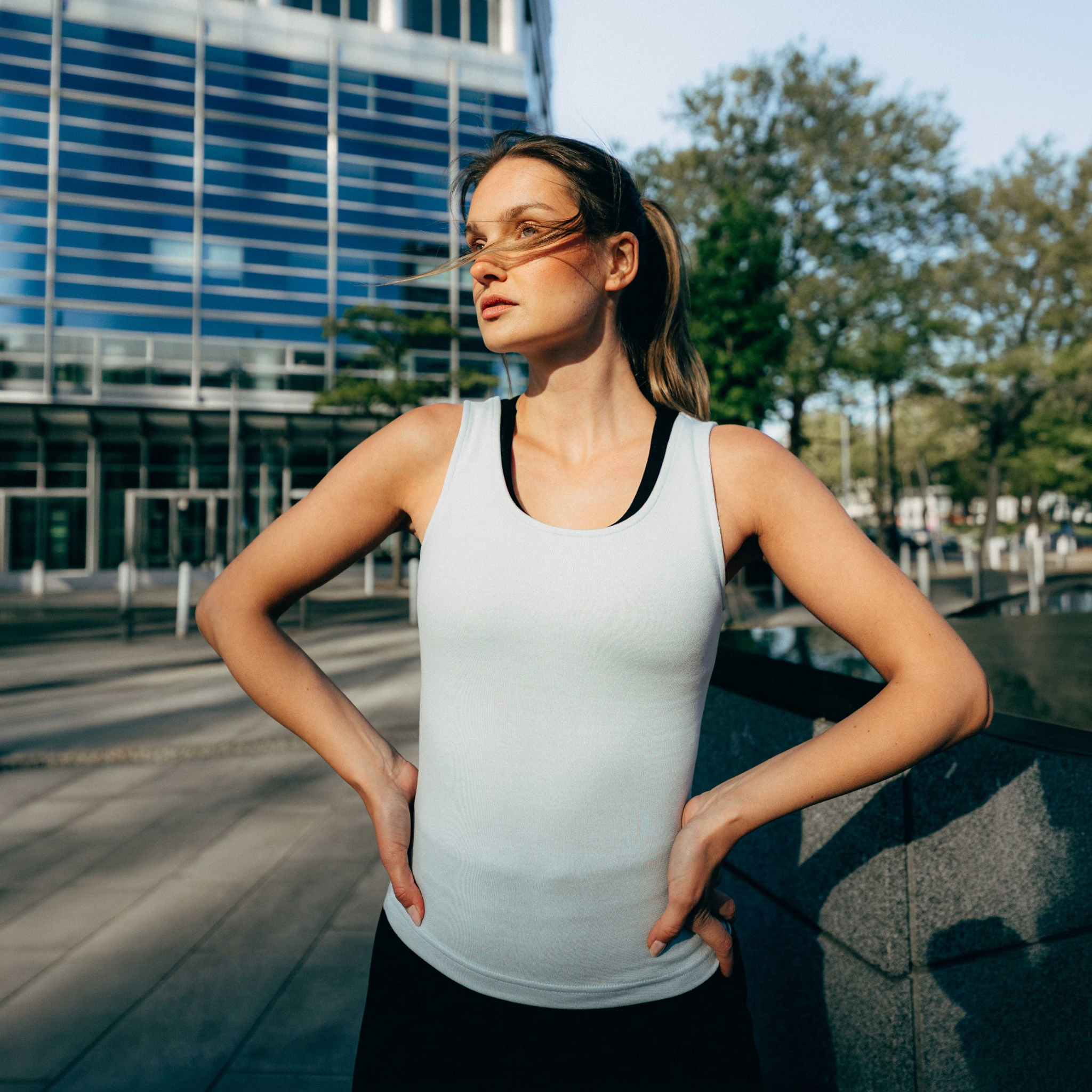 PULSE | Natural Sport Top | Blue Aura