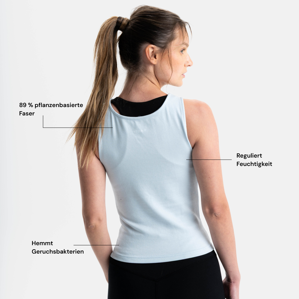 PULSE | Natural Sport Top | Blue Aura