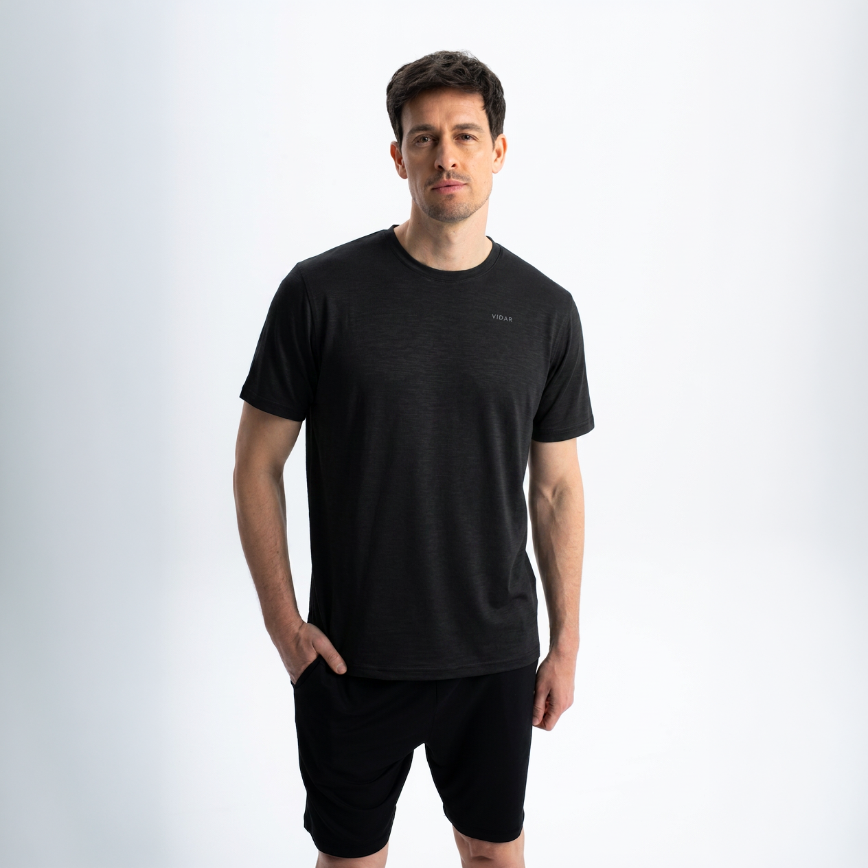 RESET I Natural Performance Tee | Black