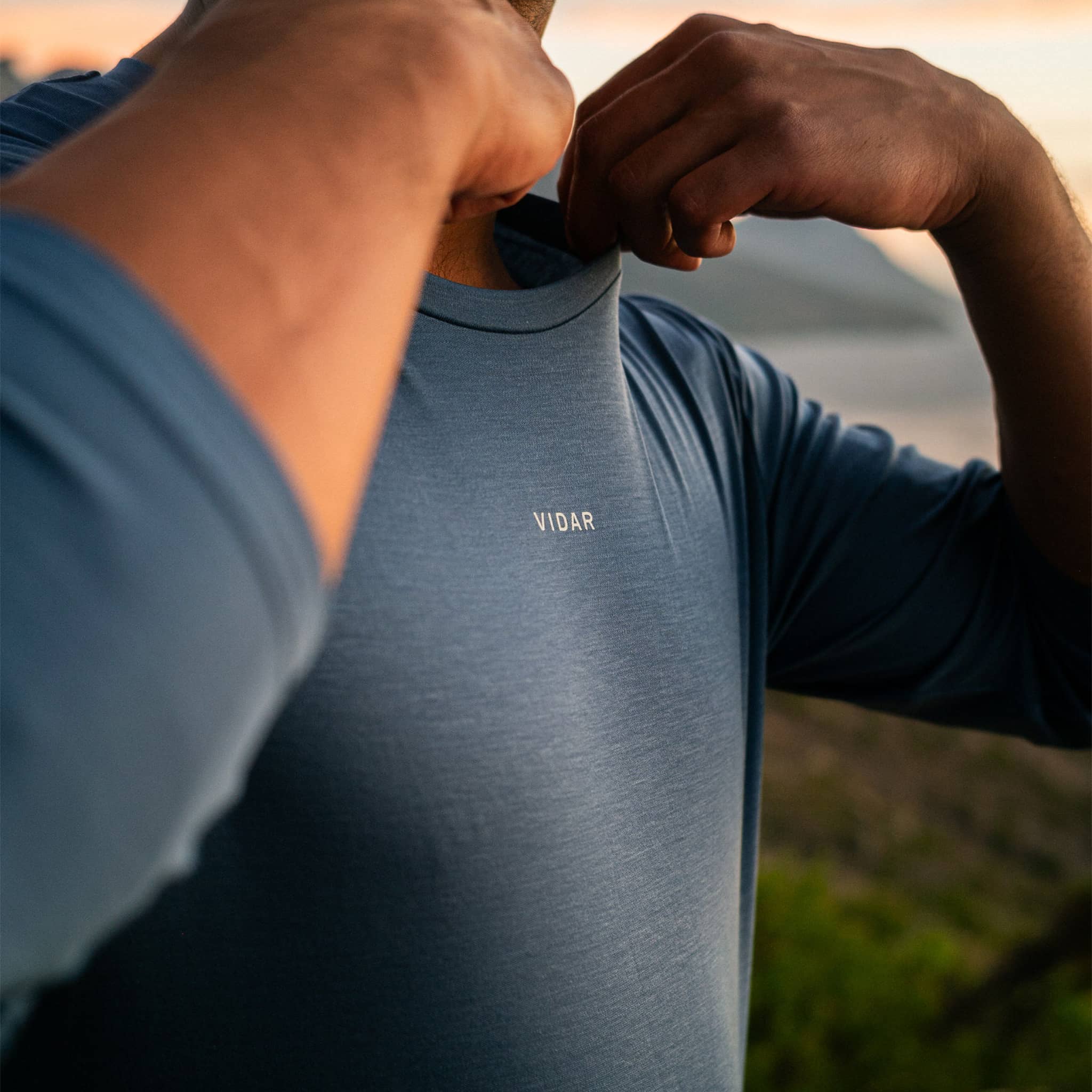 DISTANCE | Natural Performance Longsleeve - marineblau
