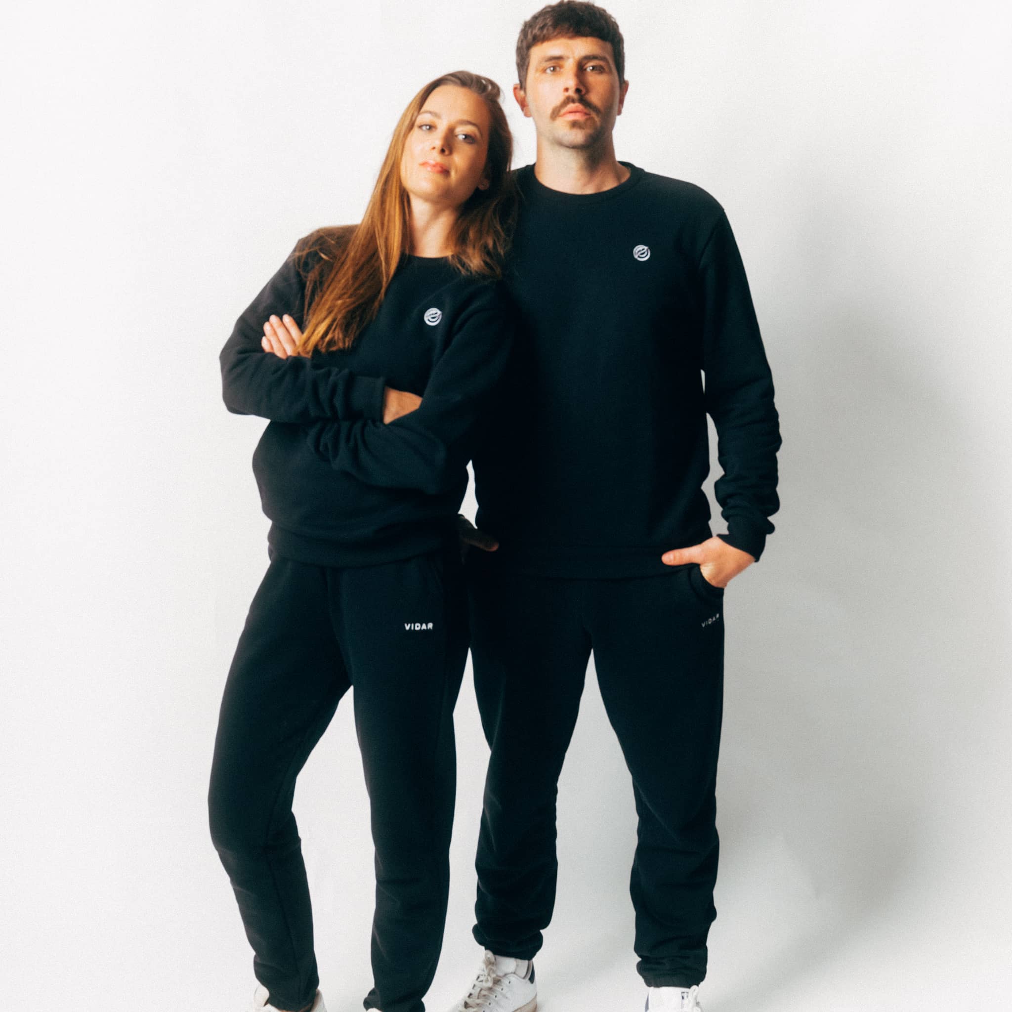 Jogginganzug aus TENCEL™ und Biobaumwolle - schwarz