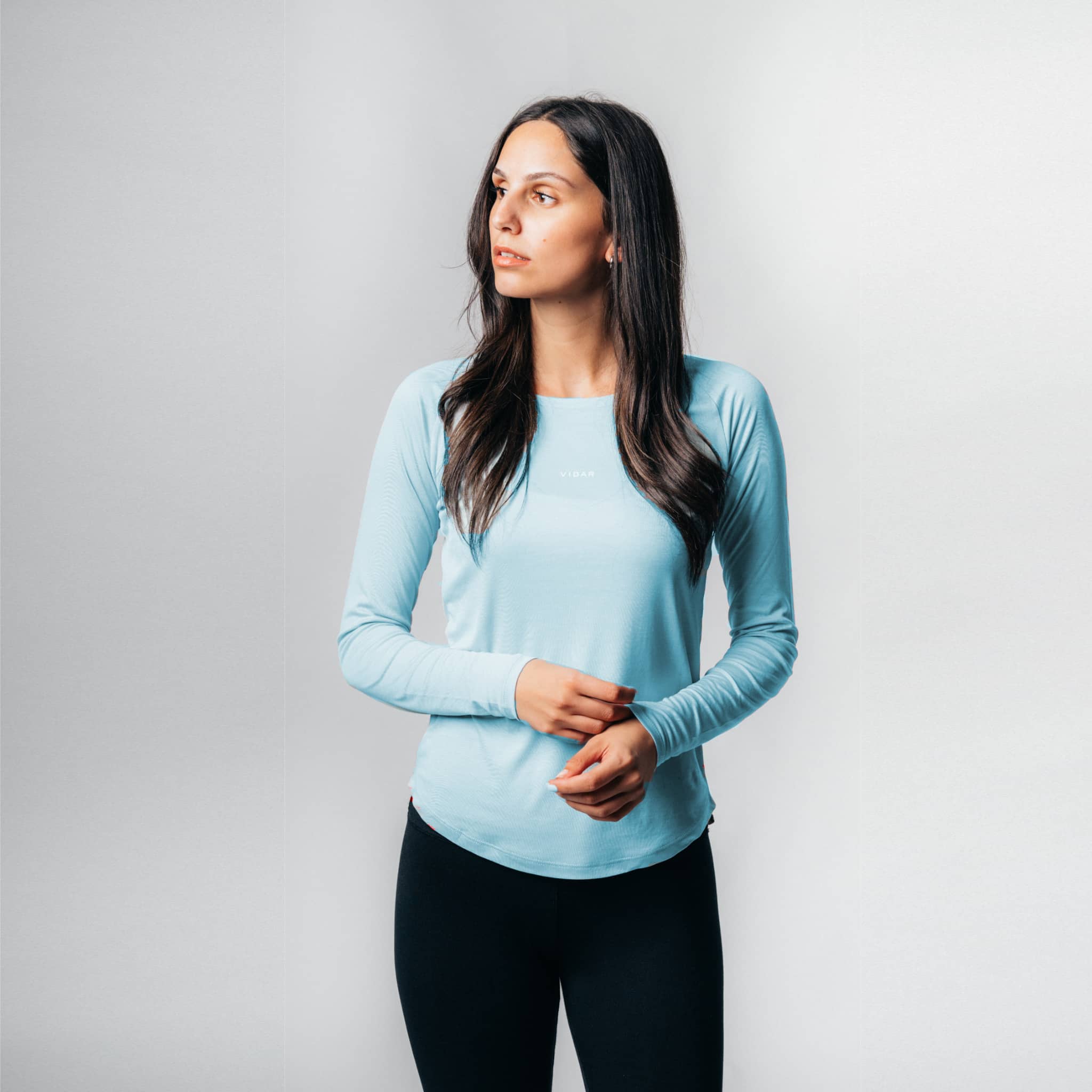 FLOW Sportset (lang) - sky blue / schwarz