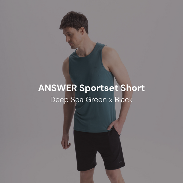 ANSWER Sportset Short | Deep Sea Green x Black