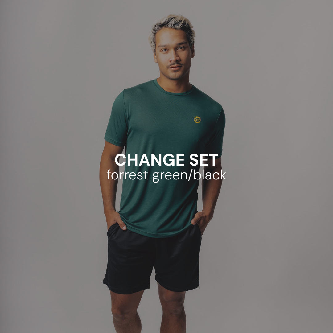CHANGE Sportset (kurz) | forrest green / black