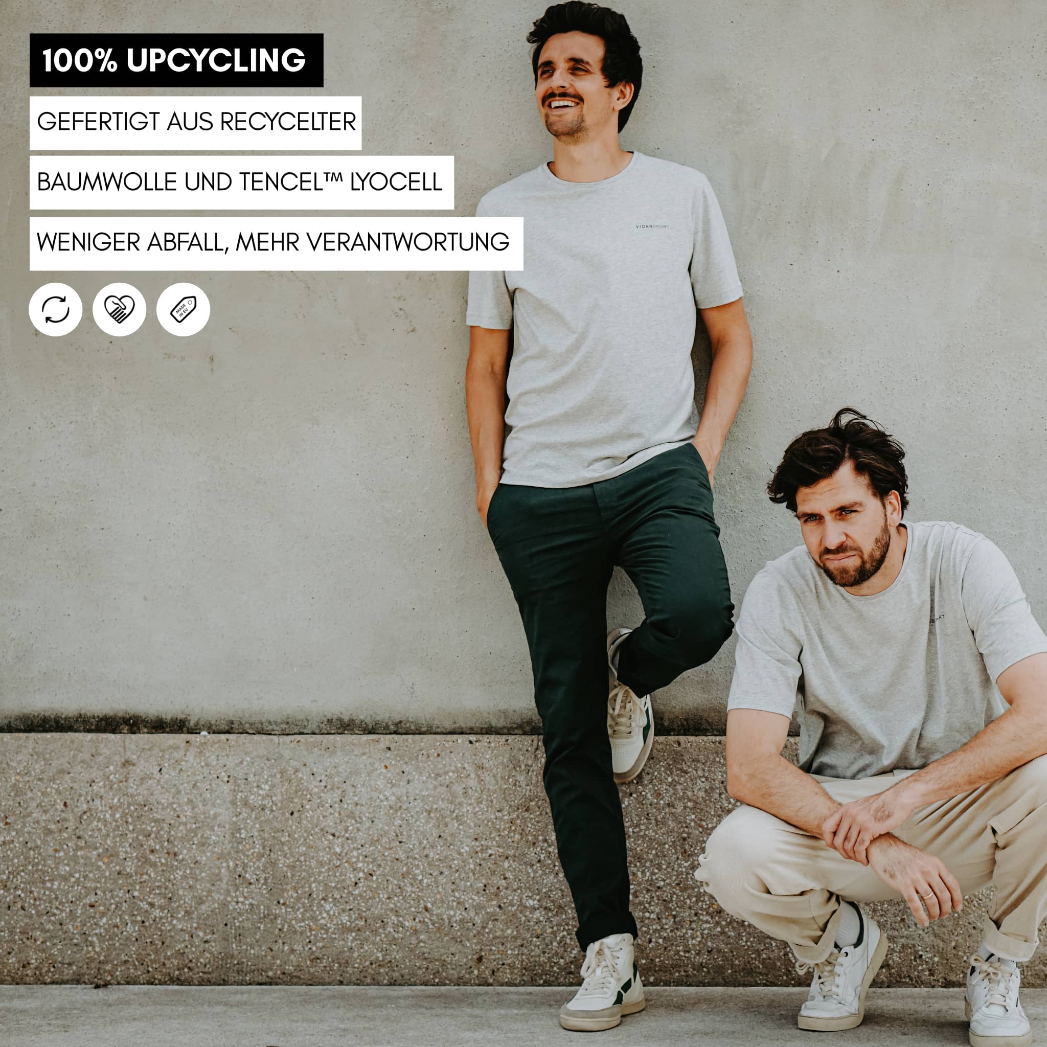 UNDERDOG MENTALITY | Natural Statement Tee - grau meliert