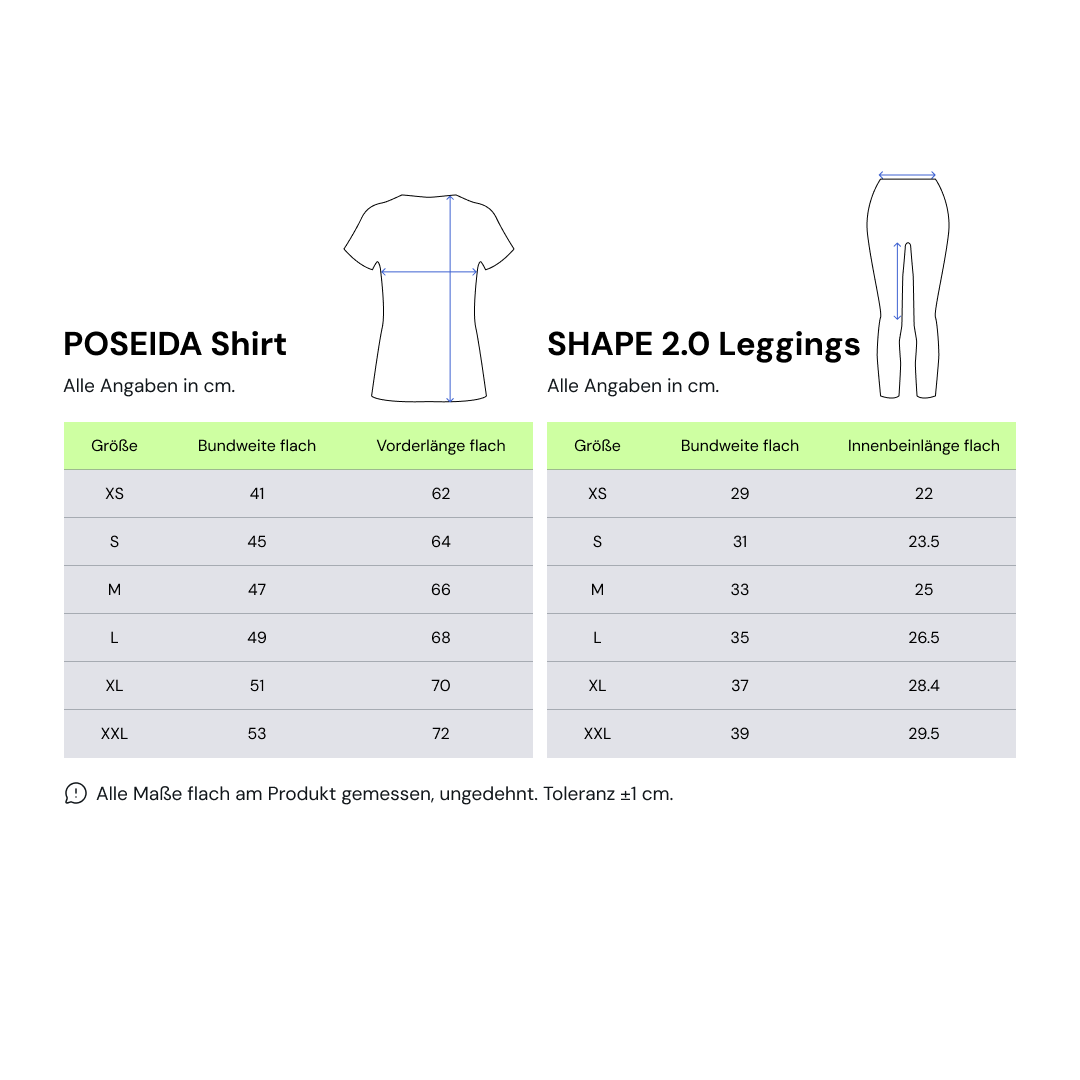 POSEIDA Sportset Light | Electric Blue x Black