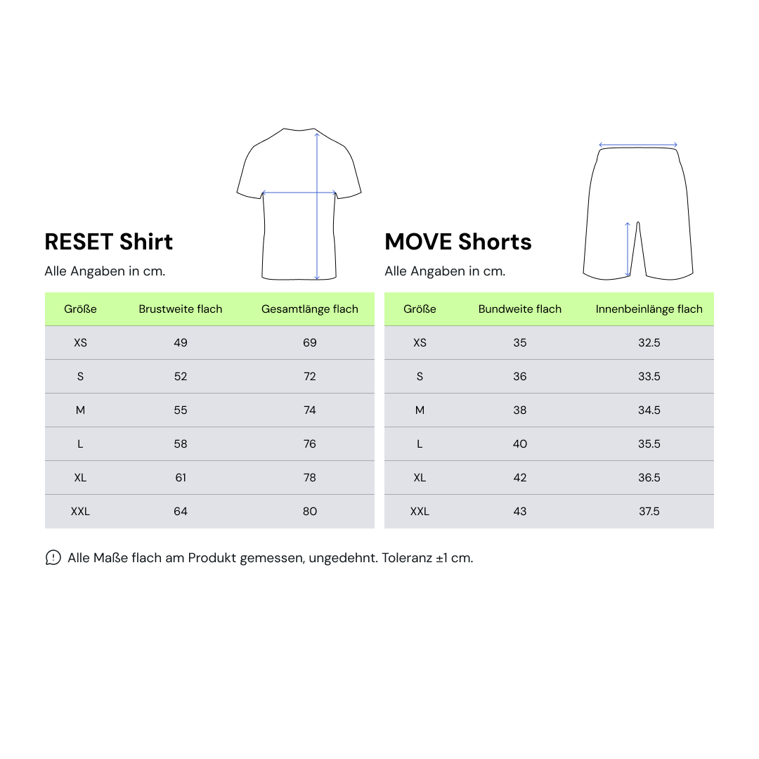 RESET Sportset Short | Cobalt Blue x Black