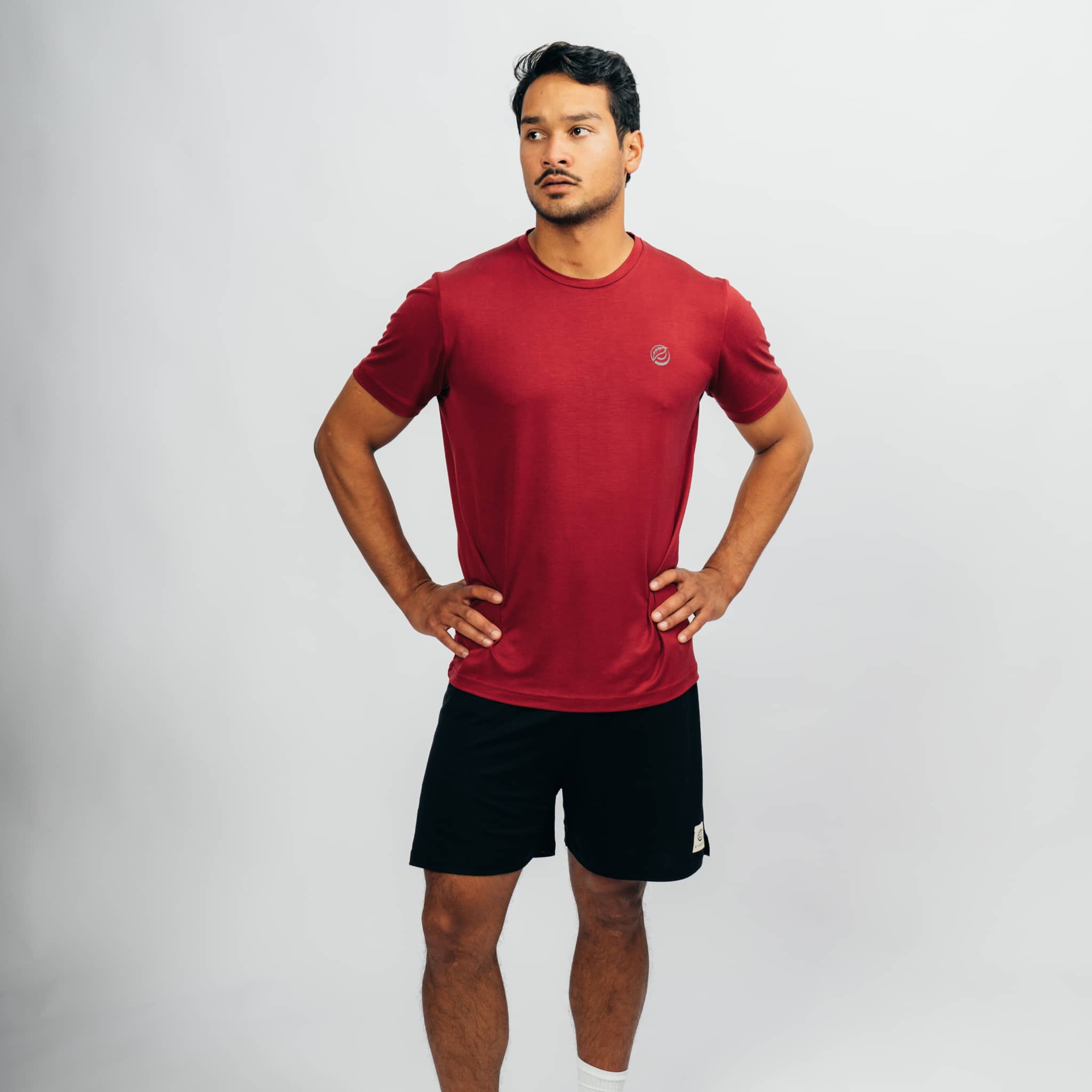 Sportset aus TENCEL™ Lyocell - rot / anthrazit