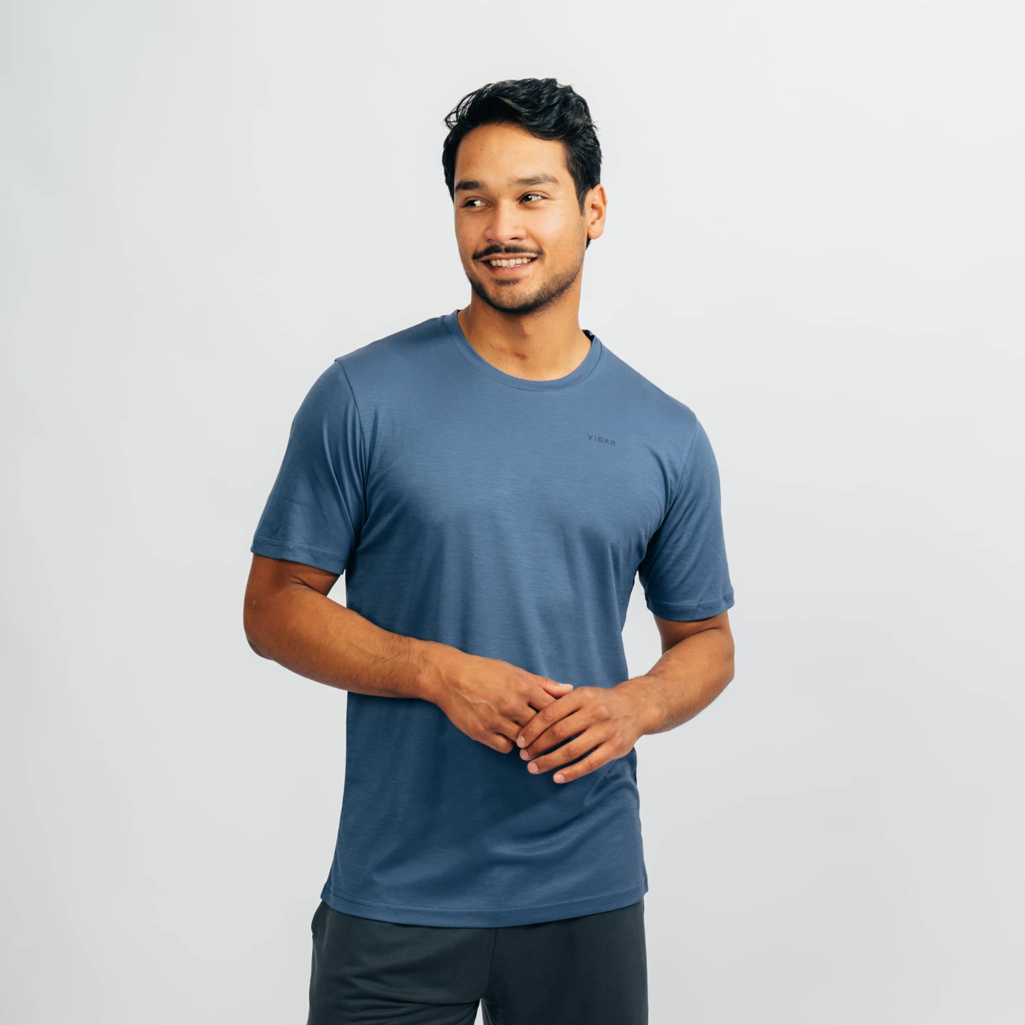 RESET I Natural Performance Tee - marineblau